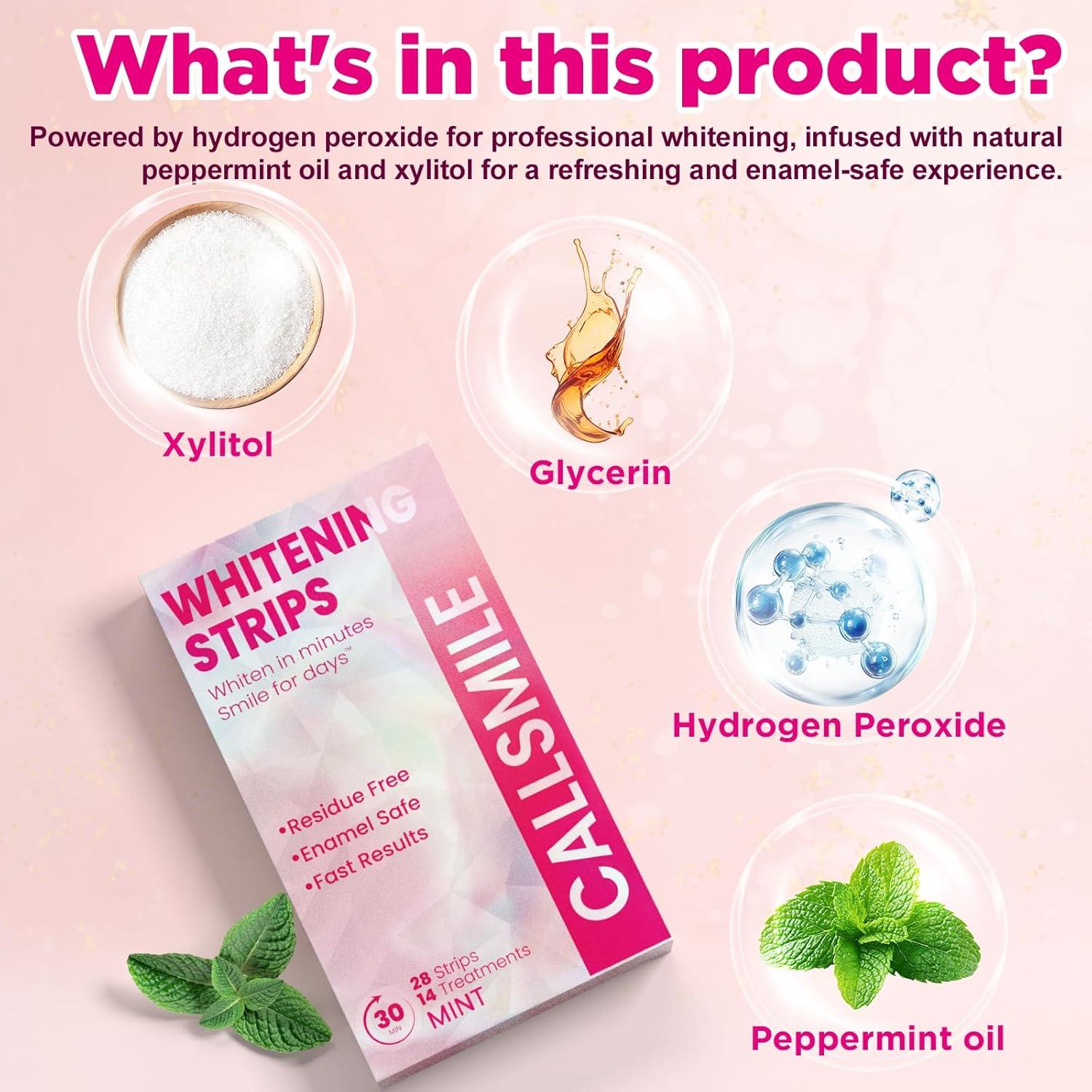 Tiras Blanqueadoras de Dientes CALLSMILE Menta 28 Tiras