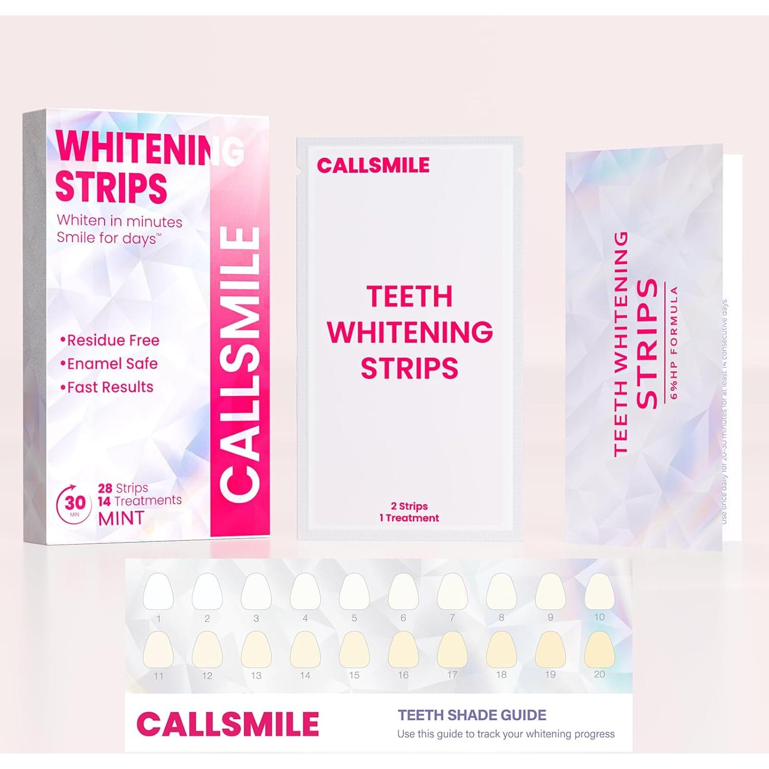 Tiras Blanqueadoras de Dientes CALLSMILE Menta 28 Tiras