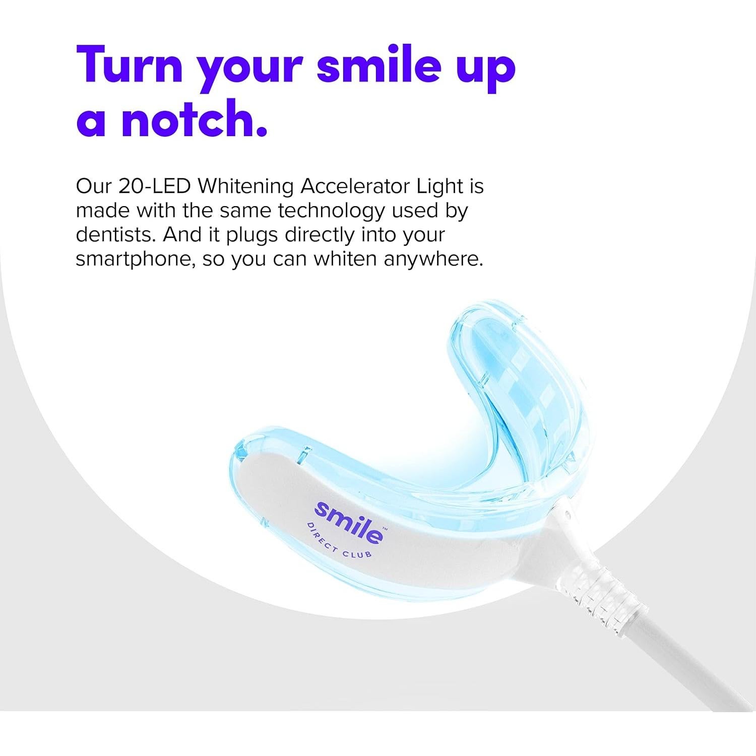 Kit Blanqueamiento Dental SmileDirectClub con Luz LED - 4 Gel