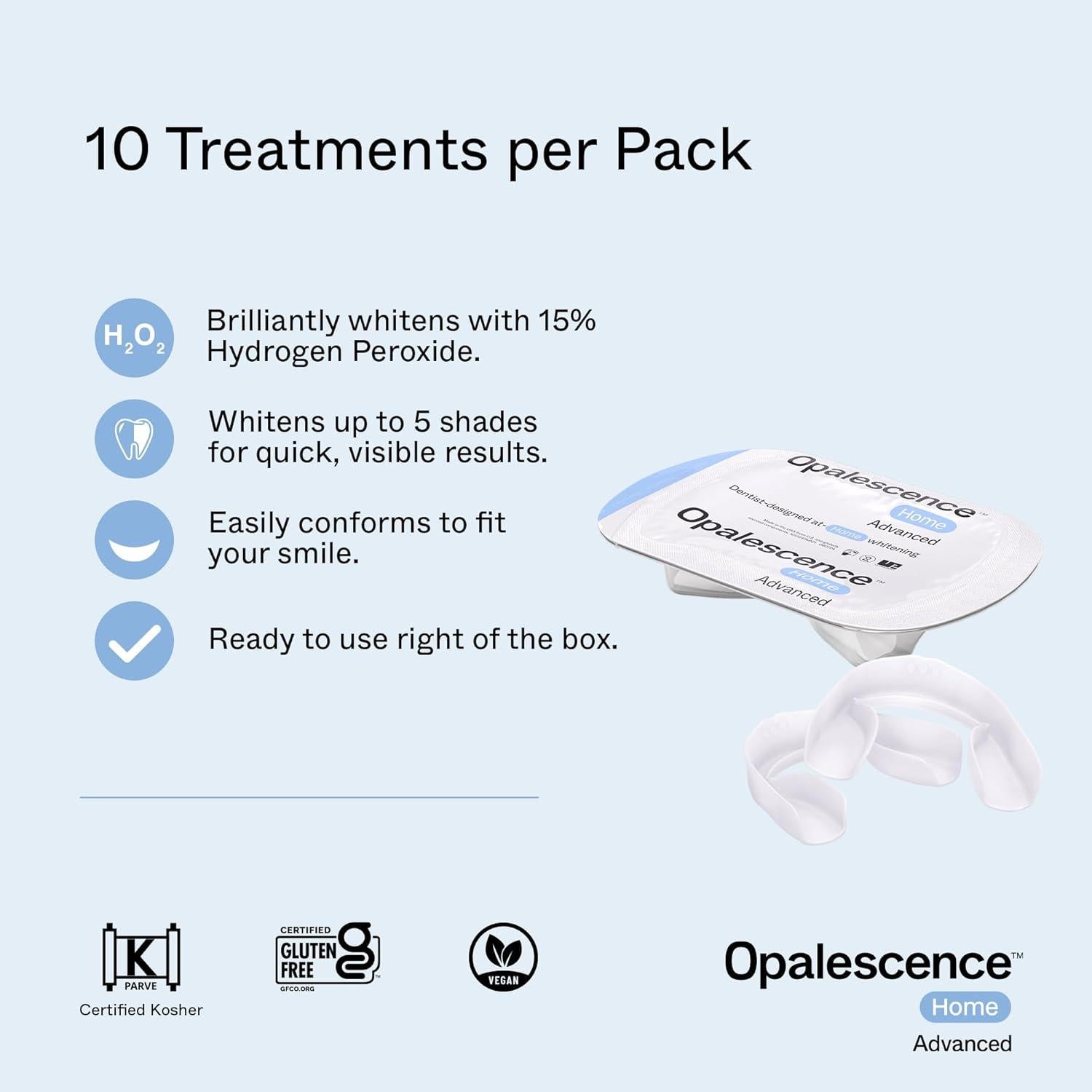 Kit de Blanqueamiento Dental Opalescence Home Advance 15% - 10 Tratamientos