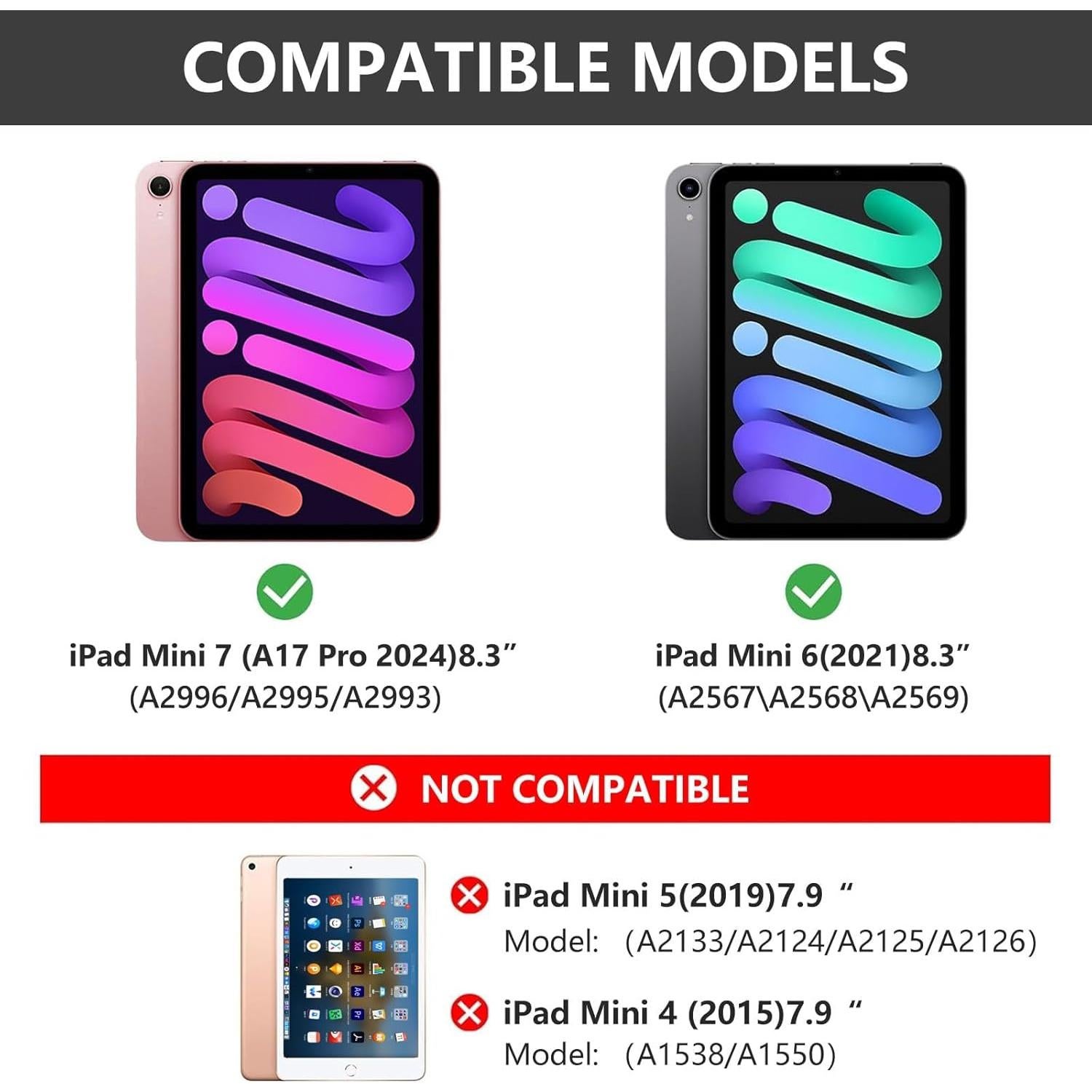 Funda Teclado TaIYanG iPad Mini 6/7 Retroiluminada 360°