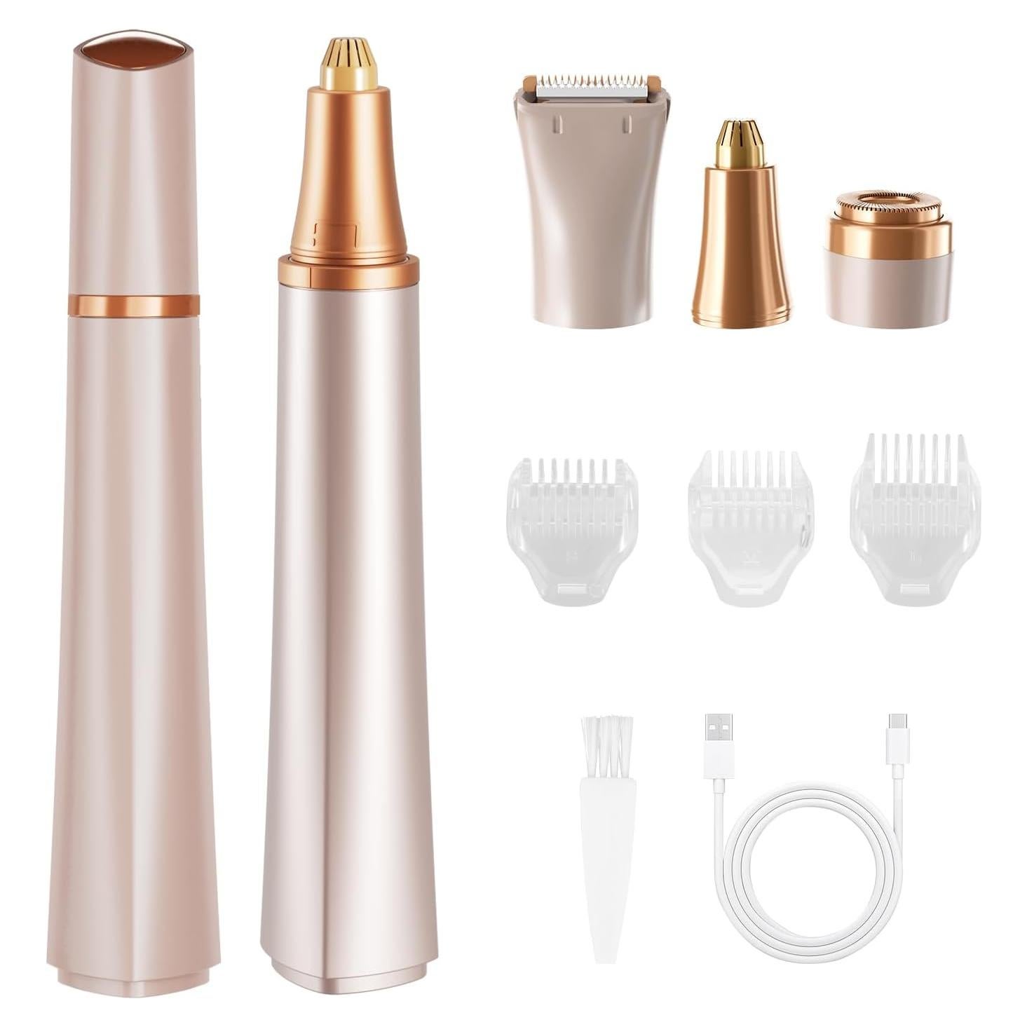 Recortador de cejas eléctrico Karrong 3 en 1 a prueba de agua