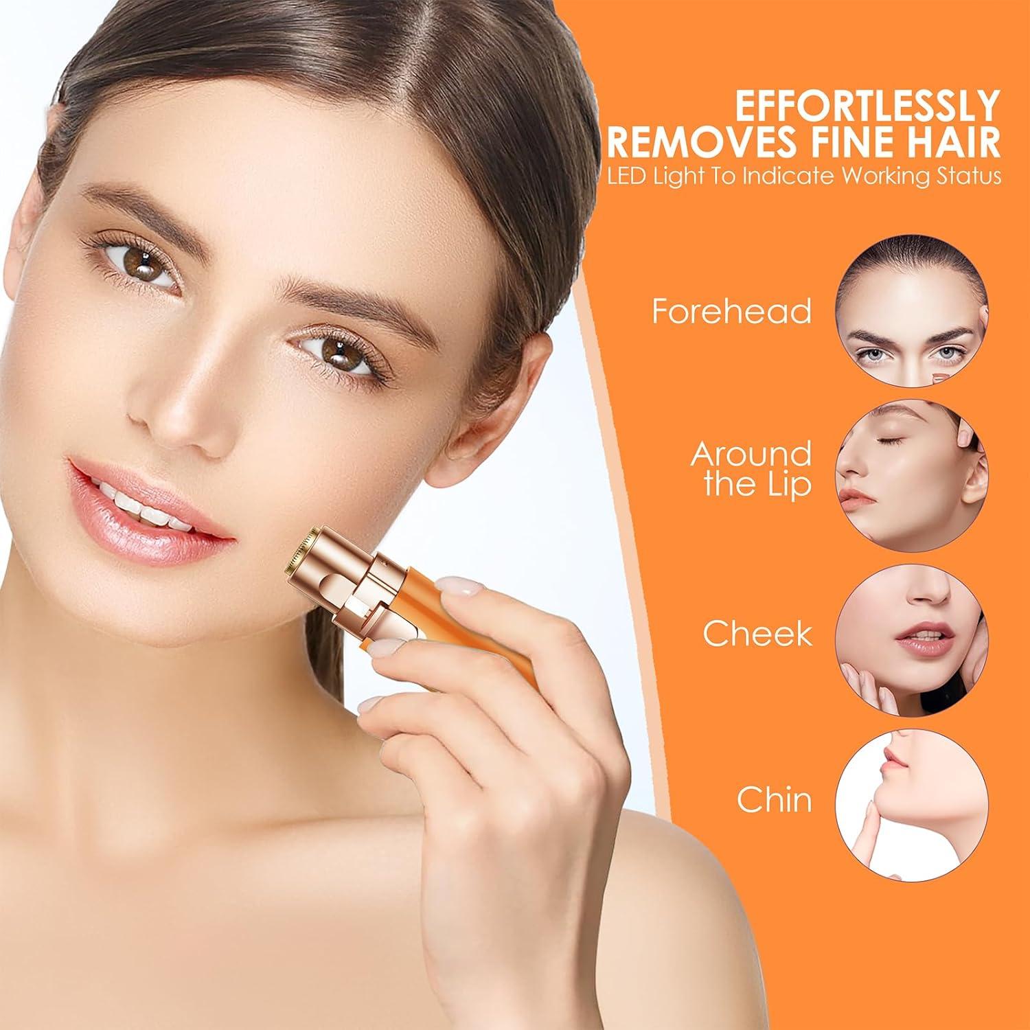 Recortadora Eléctrica 2-en-1 VG VOGCREST para Cejas y Vello Facial