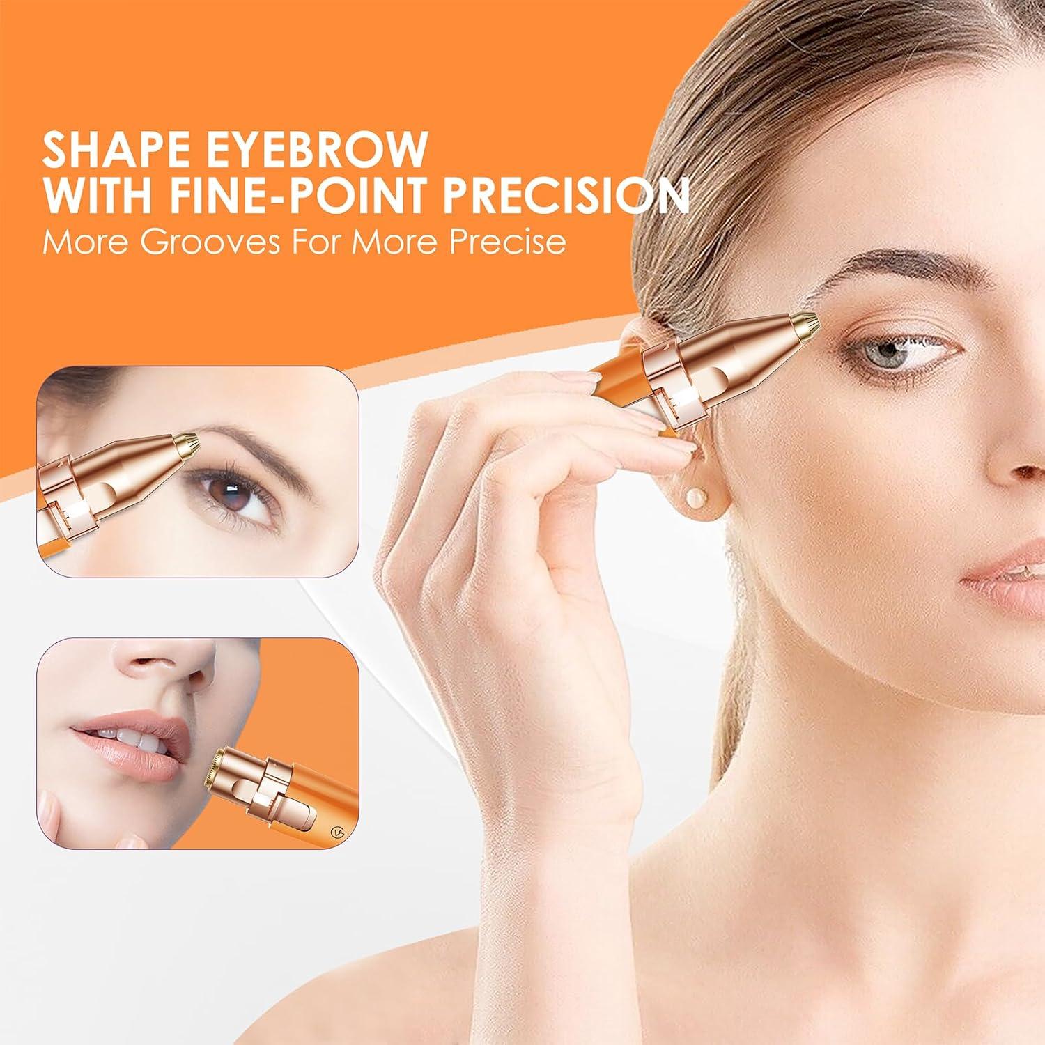 Recortadora Eléctrica 2-en-1 VG VOGCREST para Cejas y Vello Facial