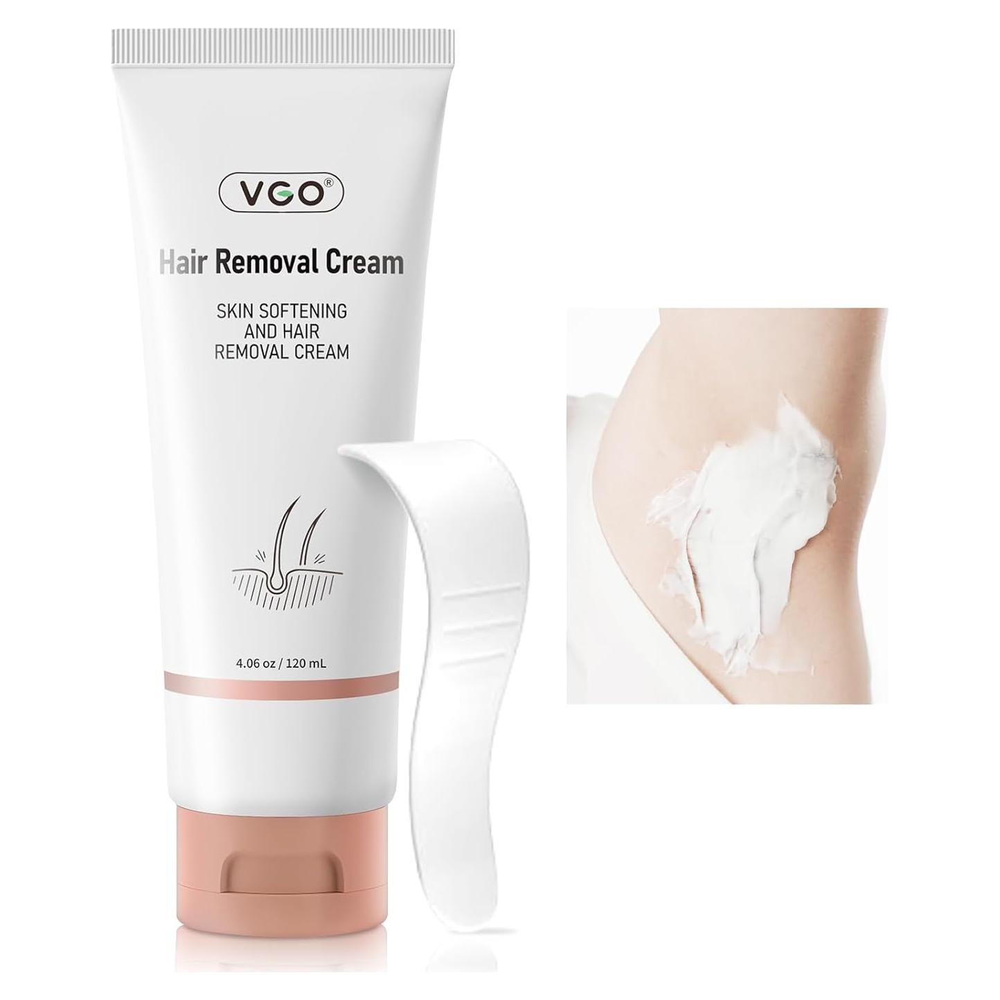 Crema Depilatoria Indolora VGO 115 g para Piel Sensible