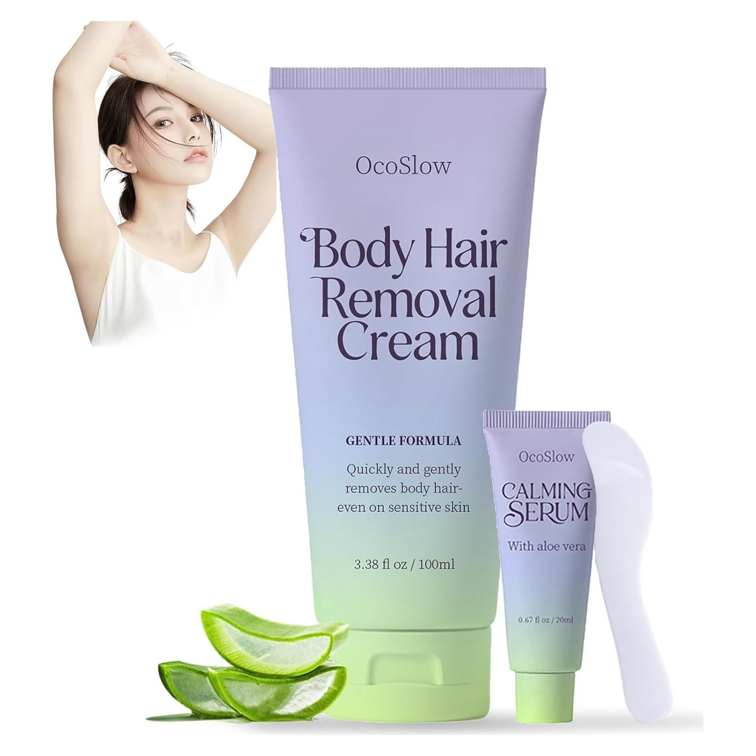 Crema Depiladora Corporal OcoSlow 156g para Piel Sensible