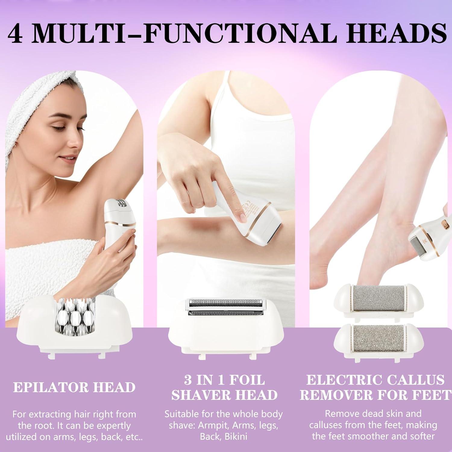 Recortadora de Bikini Eléctrica ZIOU 4 en 1 para Mujeres