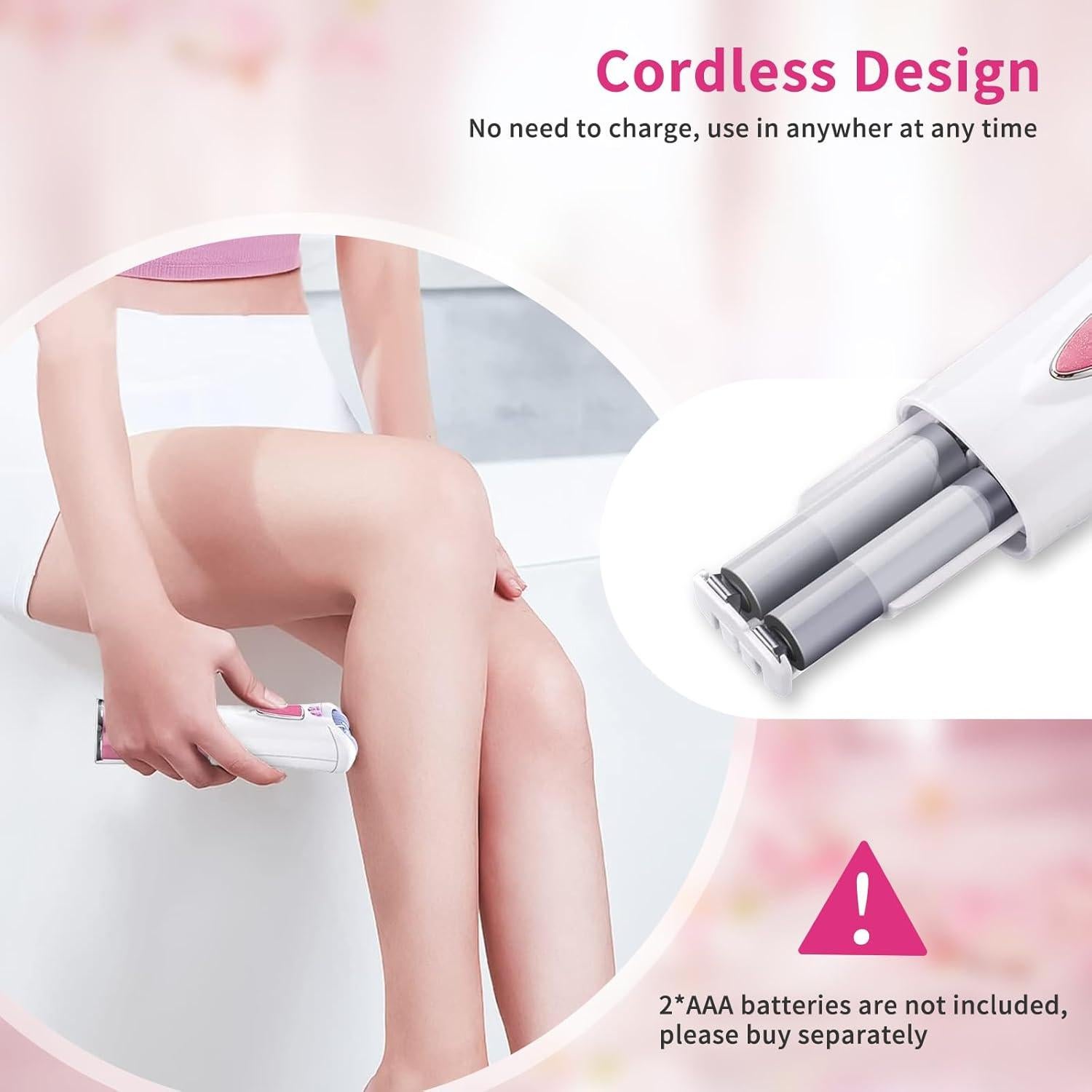 Epilador Facial Inalámbrico Glabrouse con Luz LED - 100g