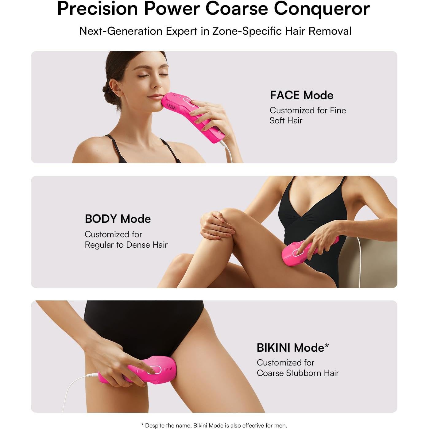 Eliminador de Vello IPL INIA HAUTE Pro Rosa Fucsia Indoloro