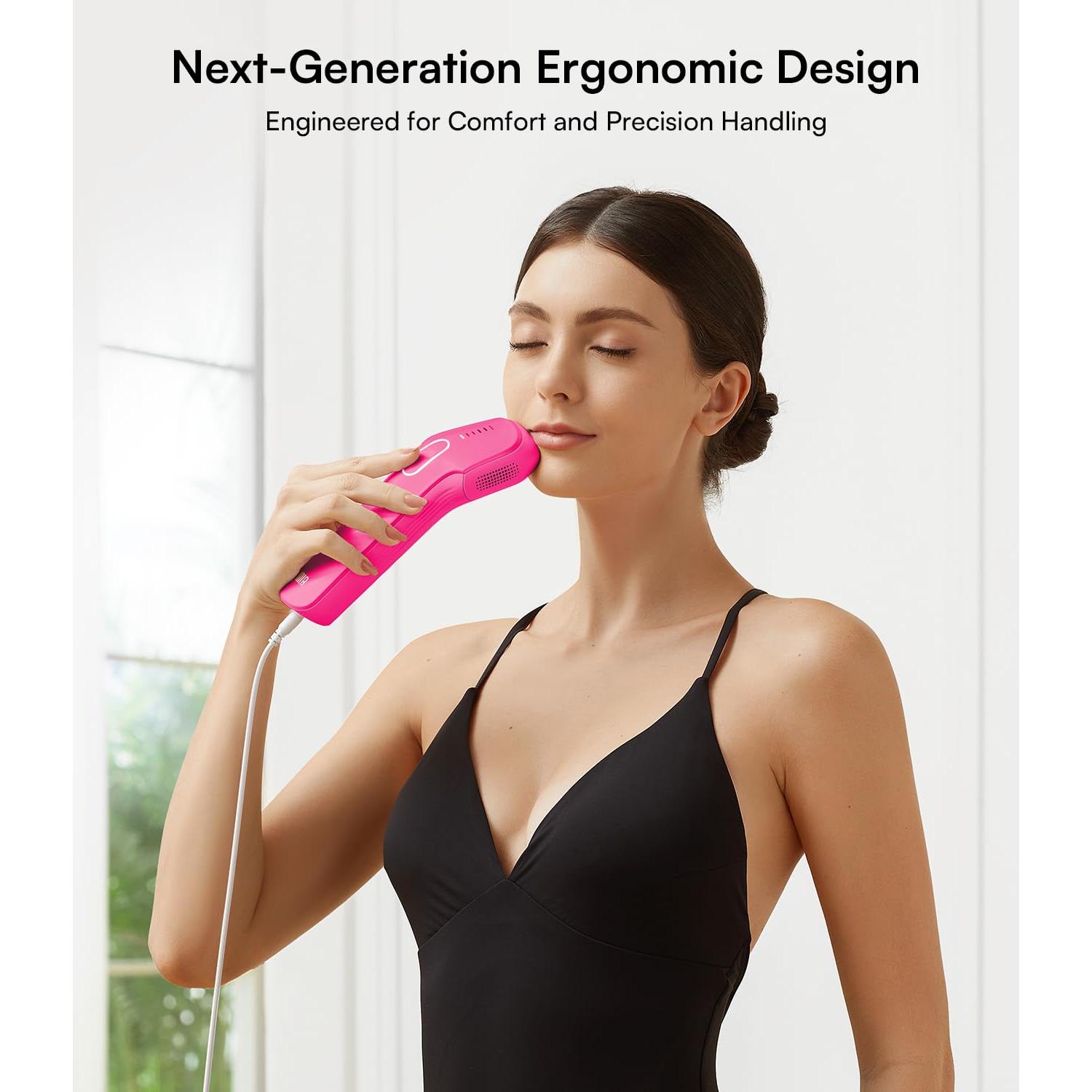 Eliminador de Vello IPL INIA HAUTE Pro Rosa Fucsia Indoloro