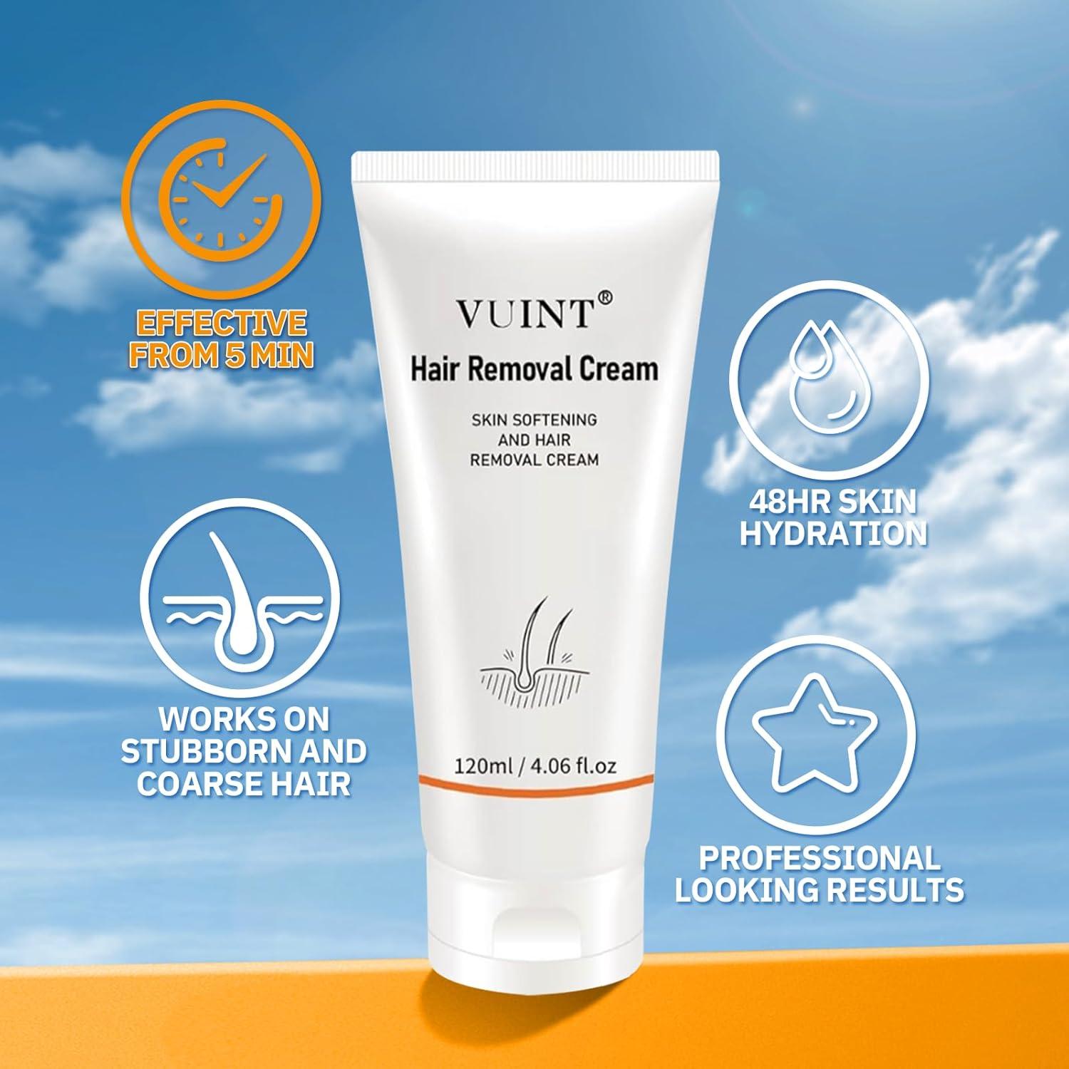 Crema Depilatoria Vuint 115 g - Indolora para Cuerpo y Bikini