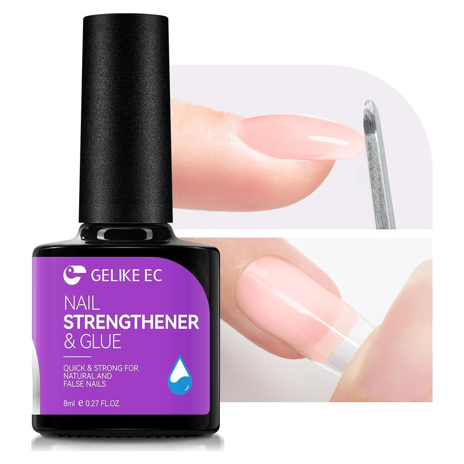 Gelike EC Pro Adhesivo y Fortalecedor de Uñas Nude 6-en-1