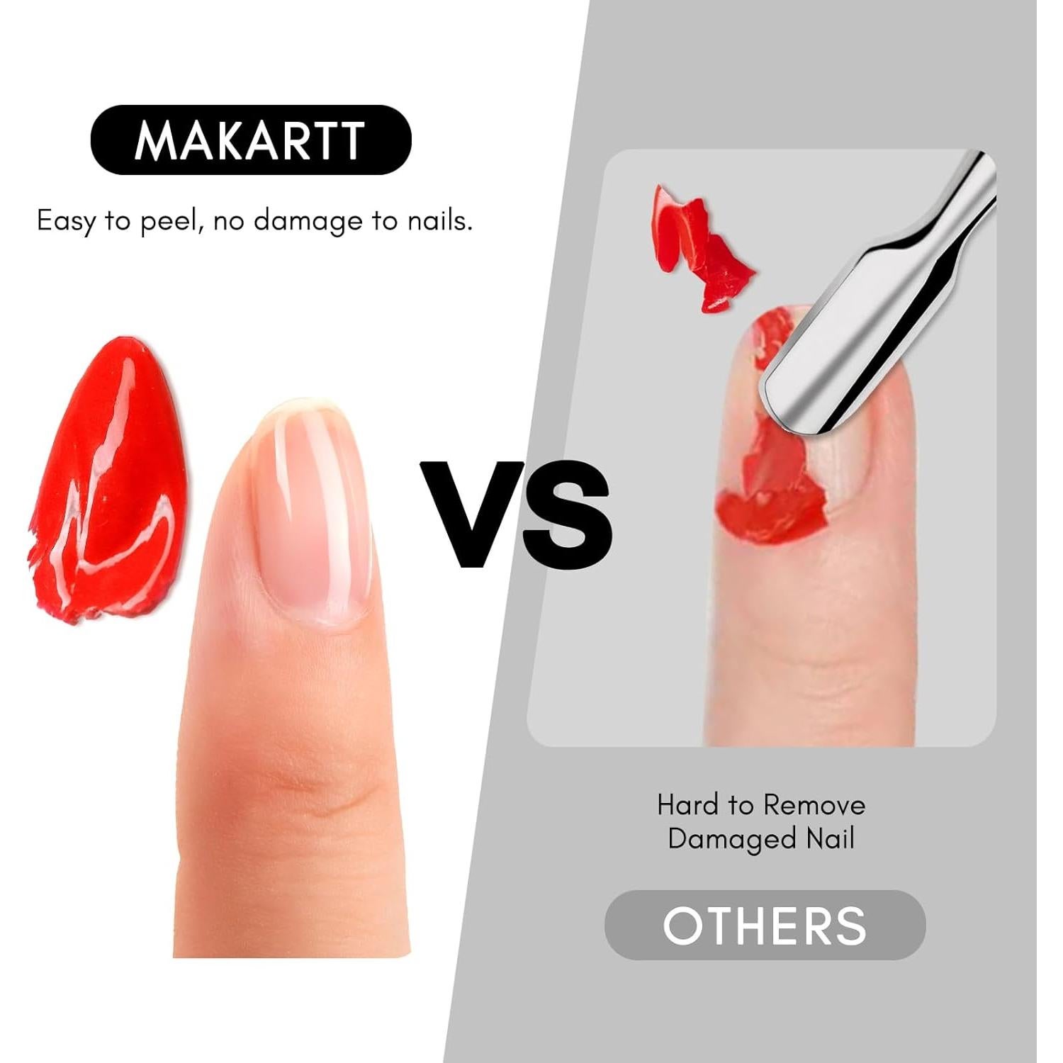 Base Coat Abrible de Gel Makartt 15ml x 2 - Fácil Remoción