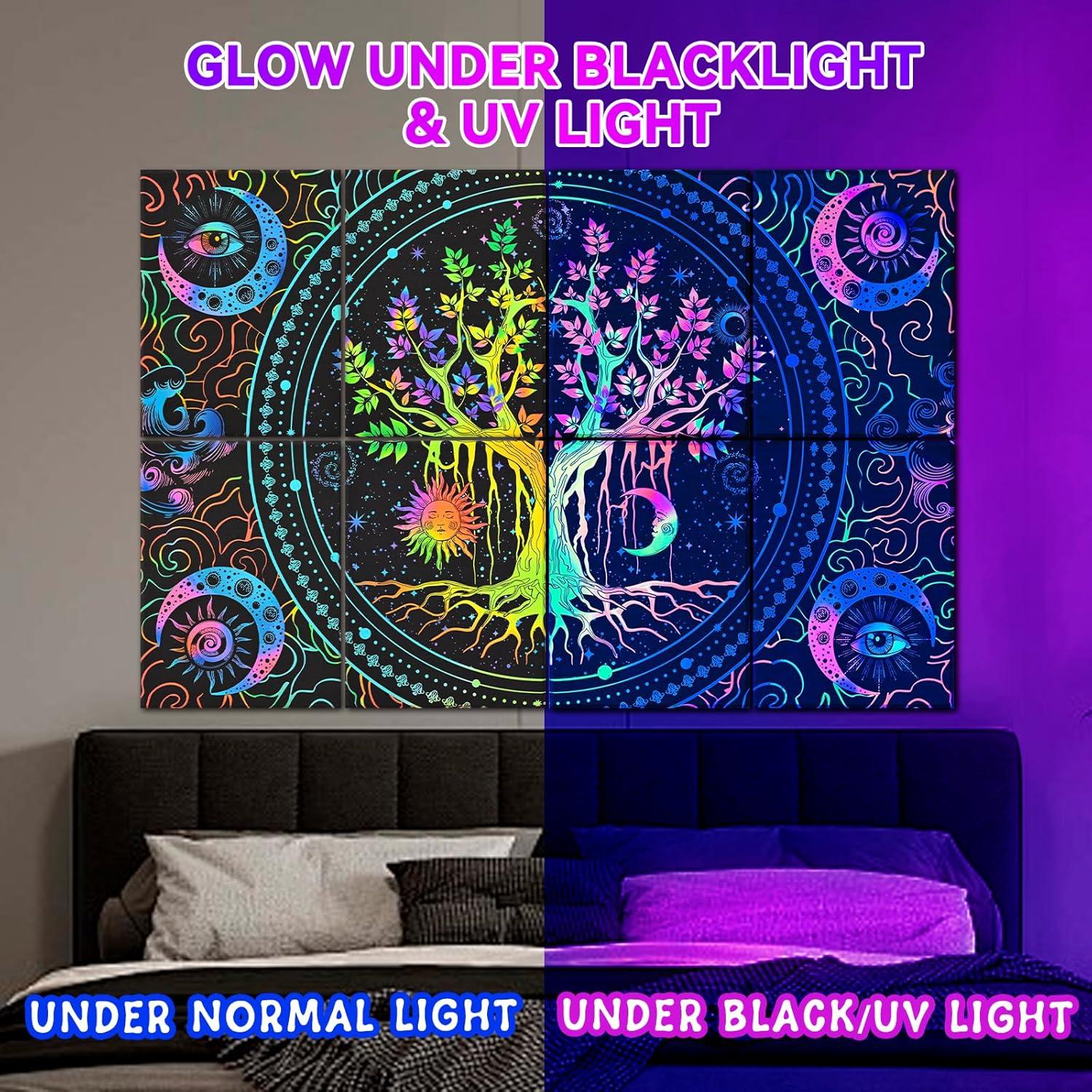 Paneles Acústicos de Arte AtawLege 8 Piezas 121.9x81.3cm UV