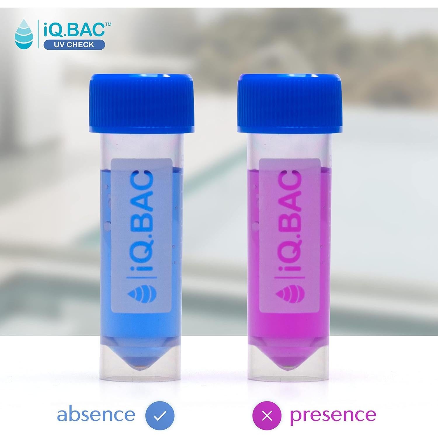 Kit de Prueba de Agua UV Check iQBac - Detección de Bacterias