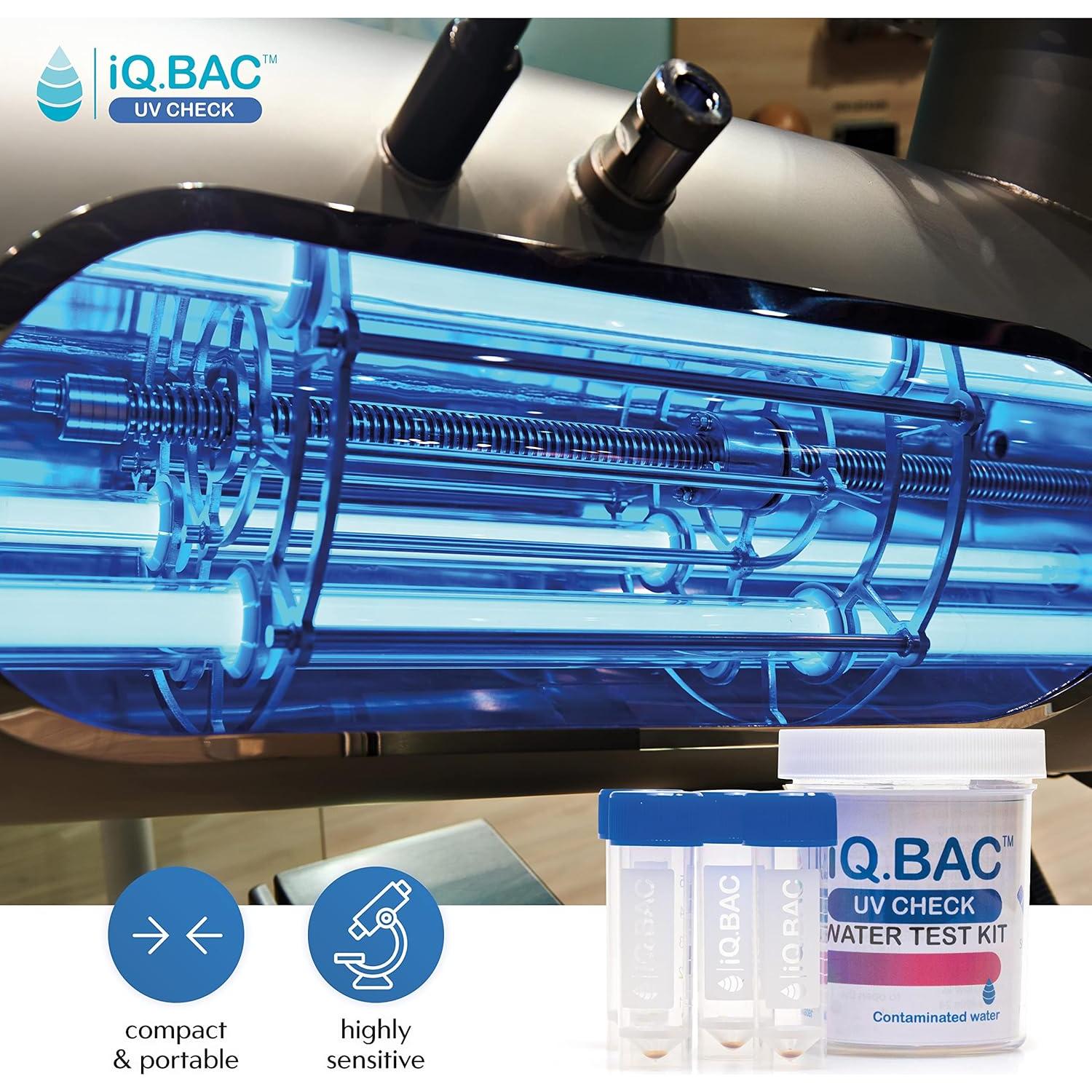 Kit de Prueba de Agua UV Check iQBac - Detección de Bacterias