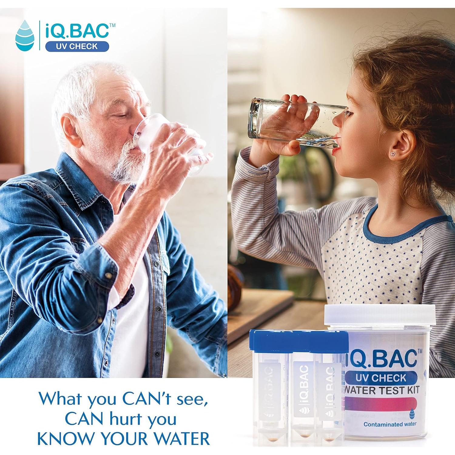 Kit de Prueba de Agua UV Check iQBac - Detección de Bacterias