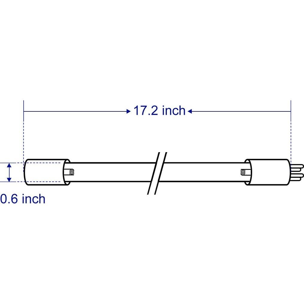 Lámpara UV HQUA TWS-12L 55W para Purificador de Agua