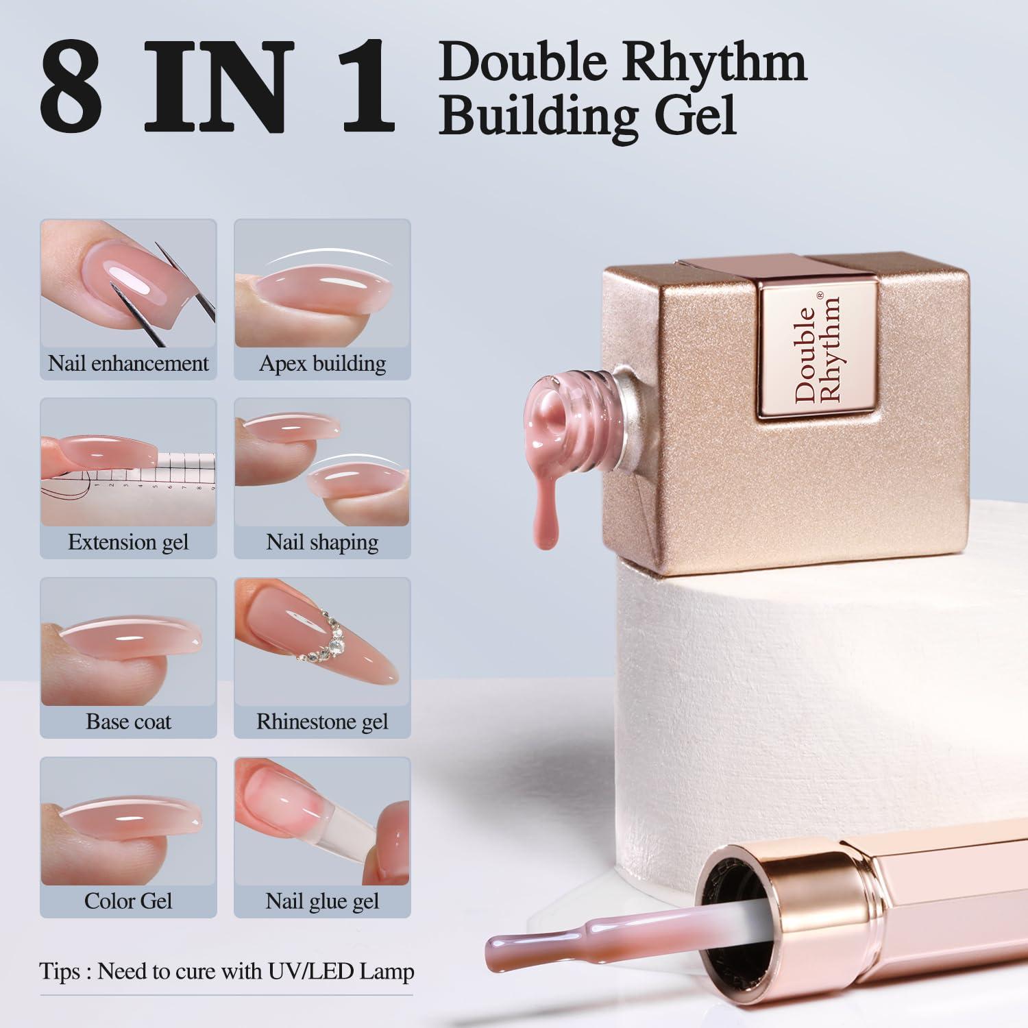 Esmalte de Uñas Gel Doble Ritmo Constructor Nude 15ml