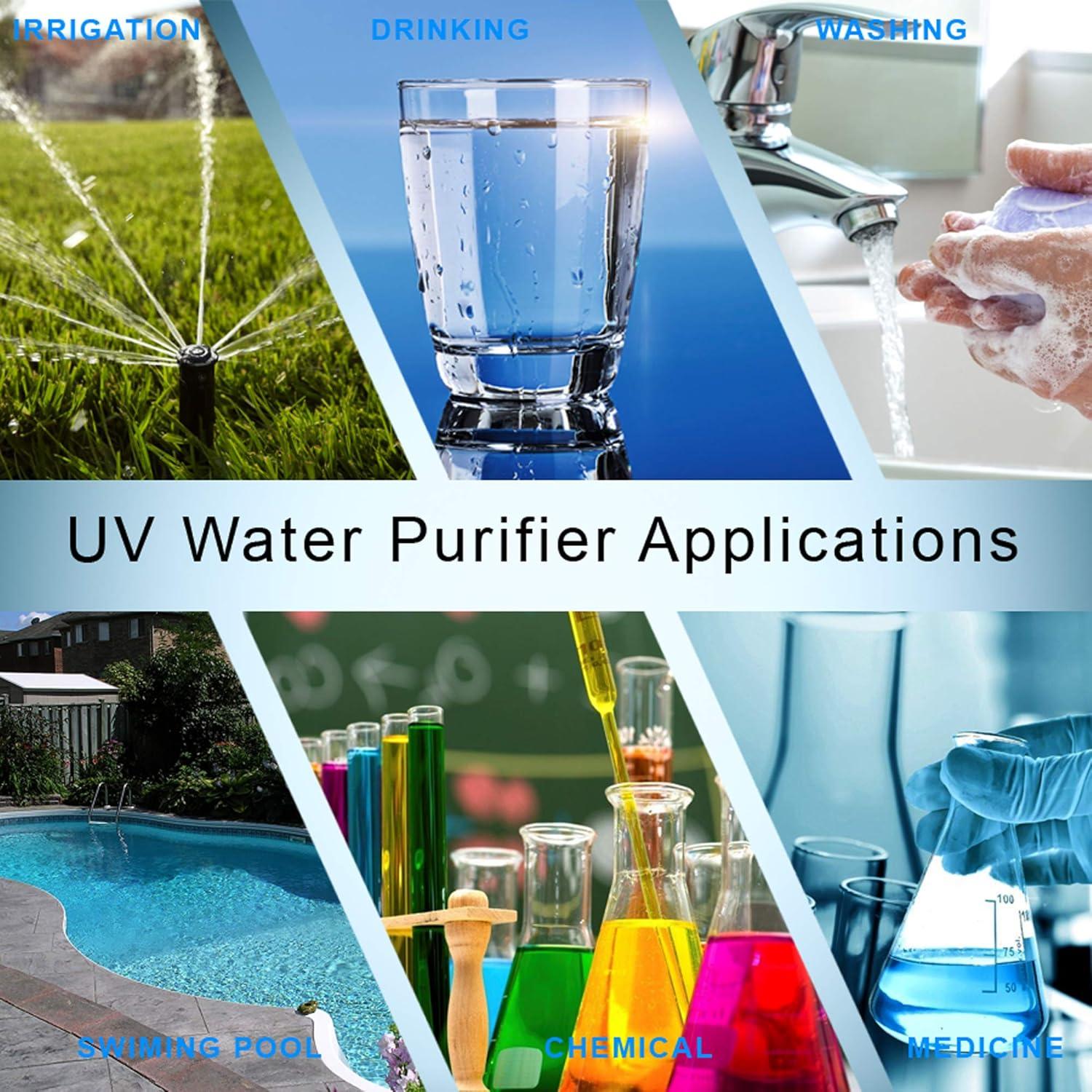 Bombilla UV Ronaqua 55W Reemplazo para Purificador de Agua 3 Unidades