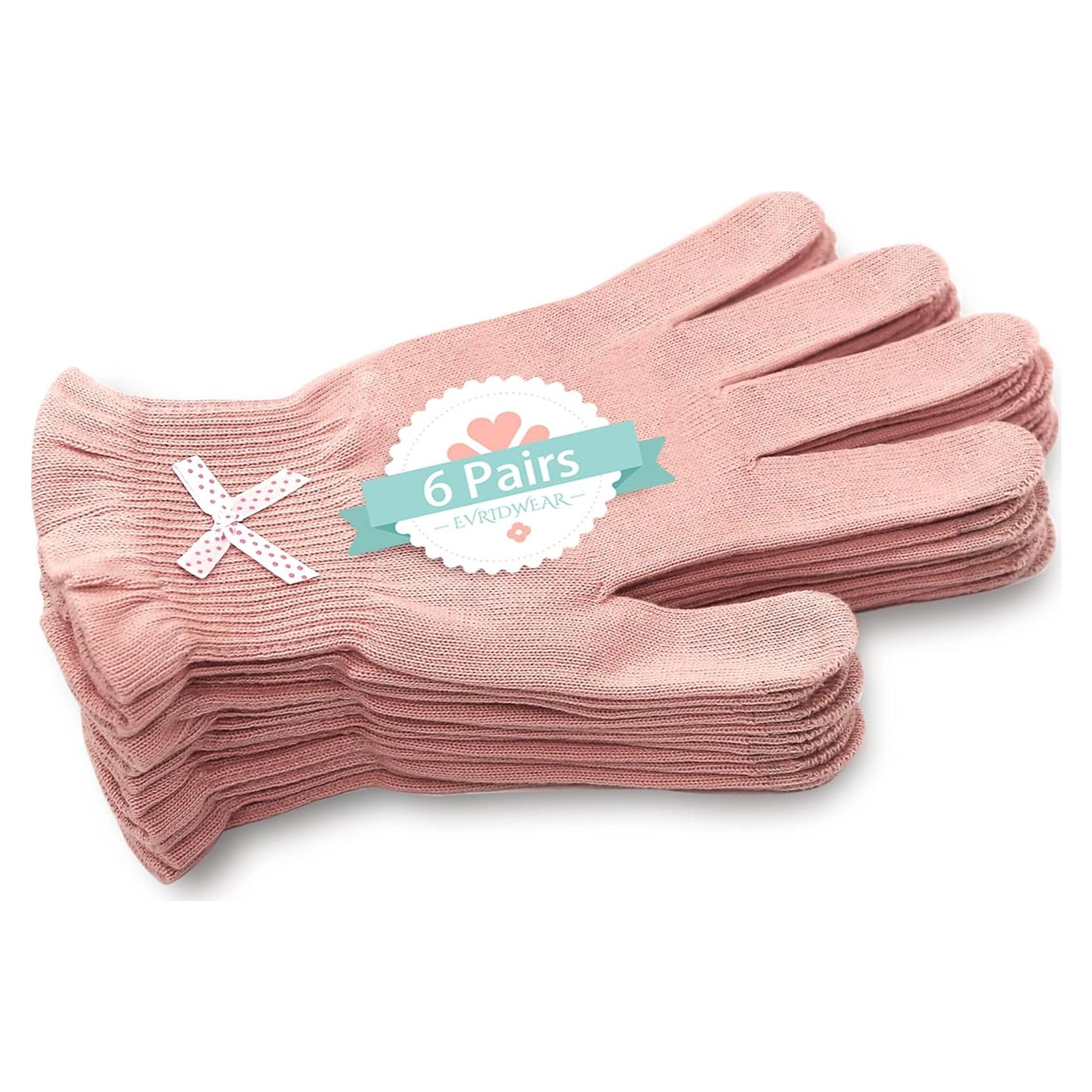 Guantes Hidratantes Evridwear Algodón Táctiles L/XL Rosa