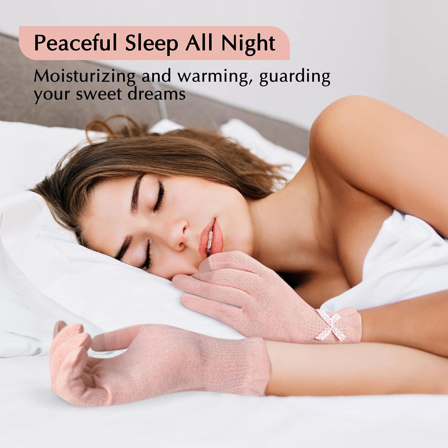 Guantes Hidratantes Evridwear Algodón Táctiles L/XL Rosa