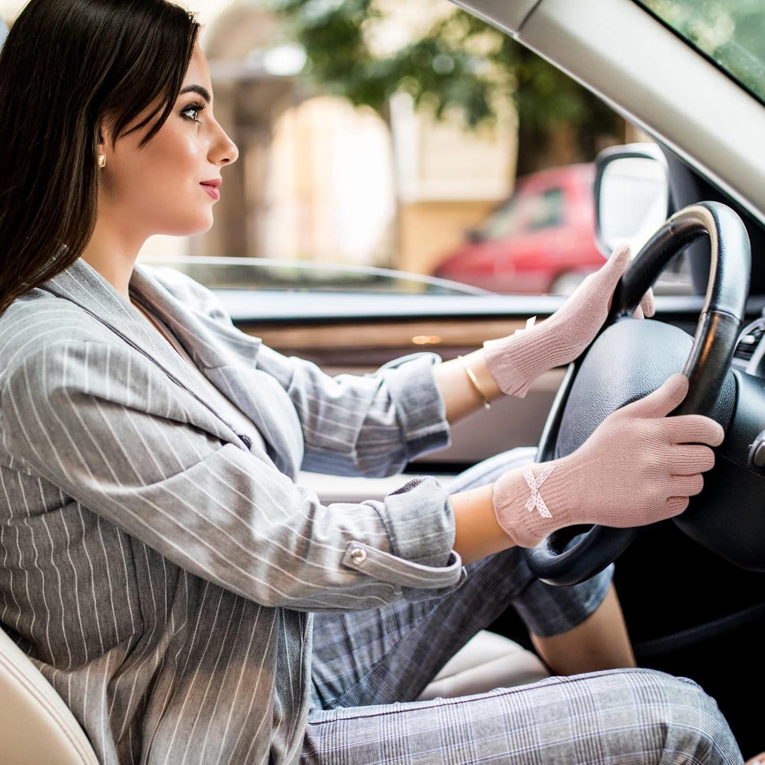 Guantes Hidratantes Evridwear Algodón Táctiles L/XL Rosa