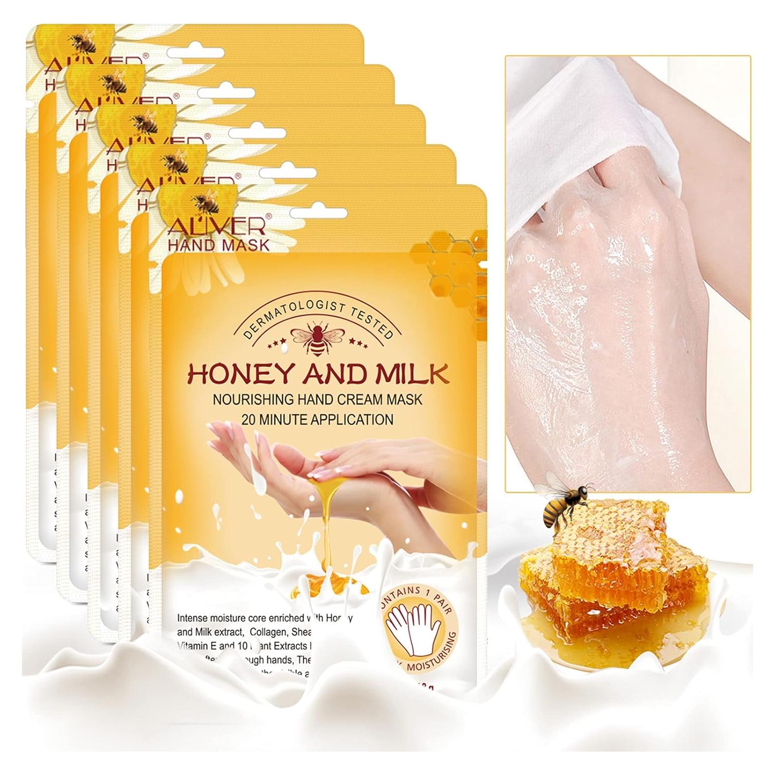 Mascarilla Hidratante para Manos USJBF - 5 Pares Guantes Reparadores