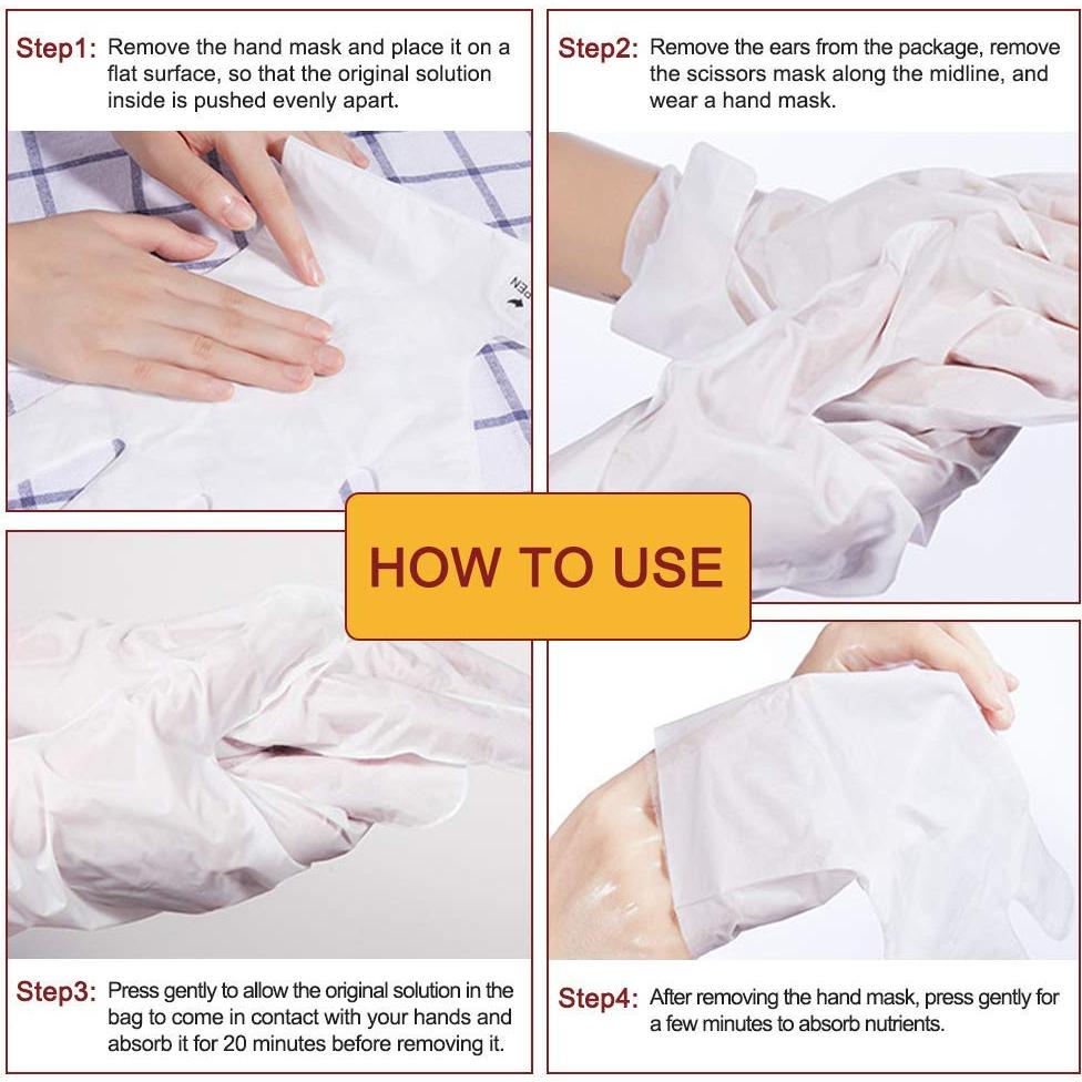 Mascarilla Hidratante para Manos USJBF - 5 Pares Guantes Reparadores