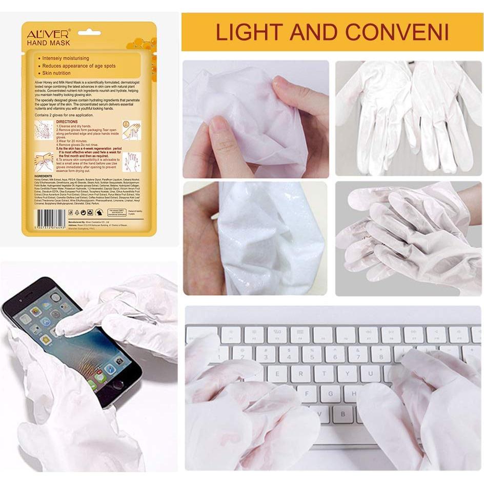 Mascarilla Hidratante para Manos USJBF - 5 Pares Guantes Reparadores