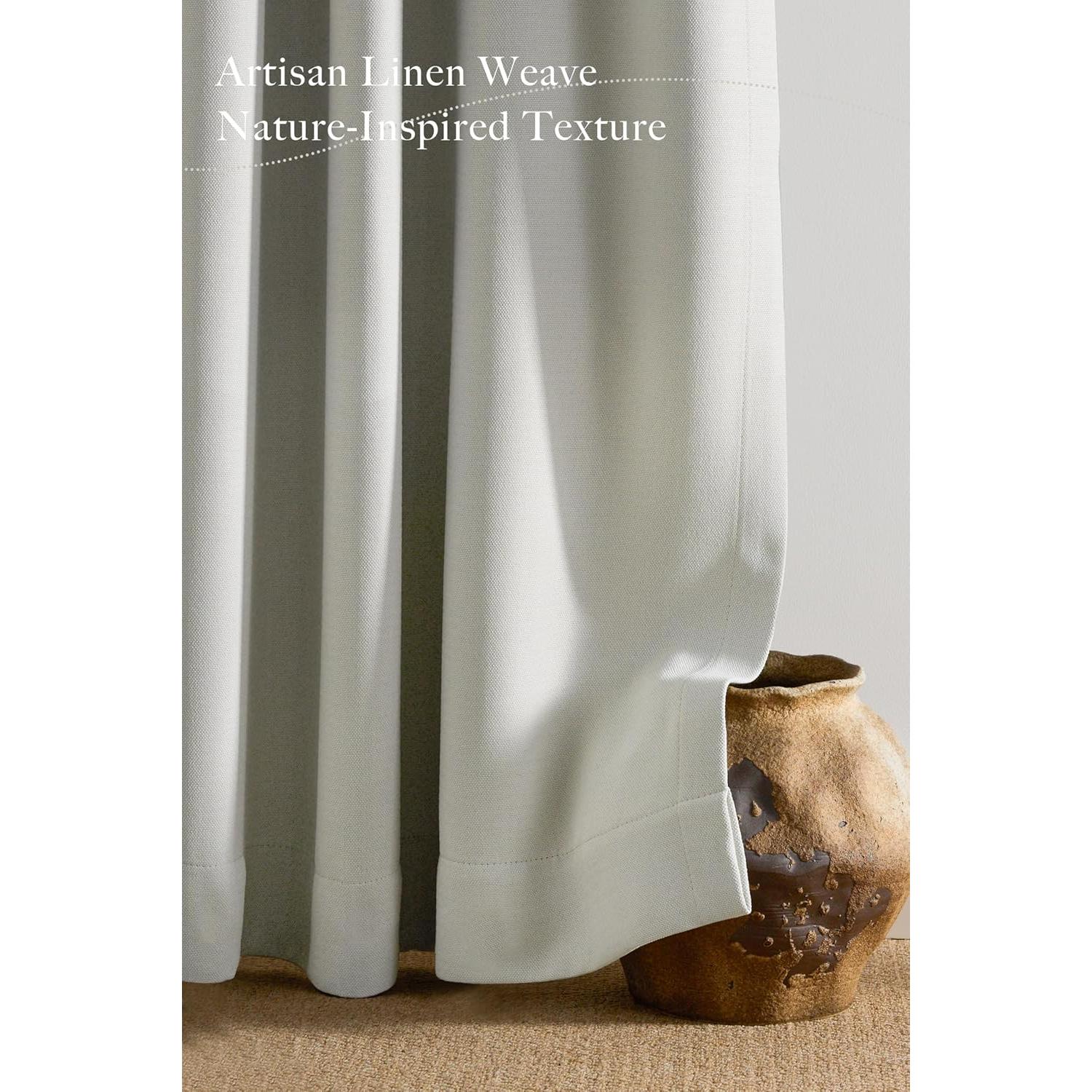 Cortinas Térmicas NICETOWN 50x96" Lino Sintético 2 Paneles