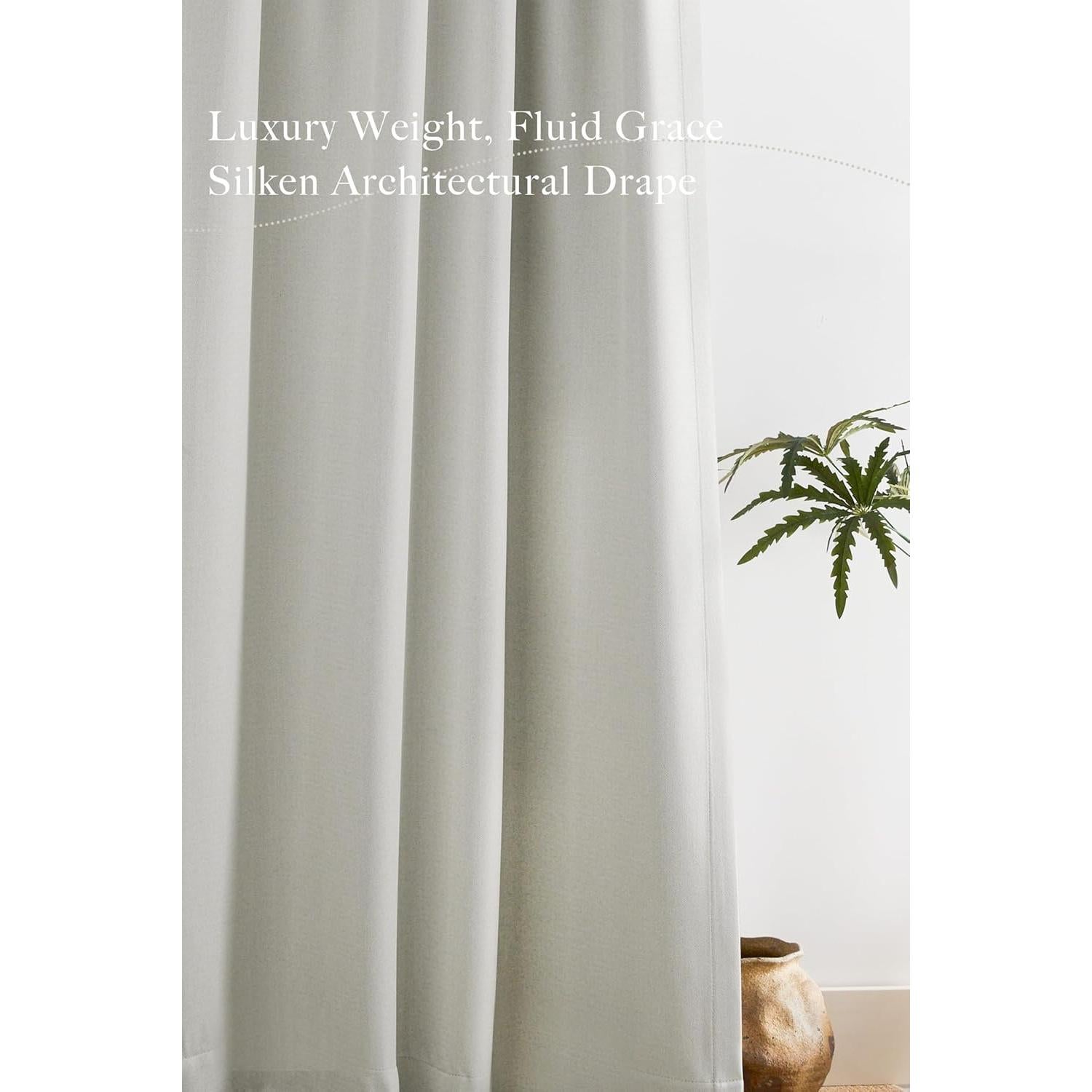 Cortinas Térmicas NICETOWN 50x96" Lino Sintético 2 Paneles