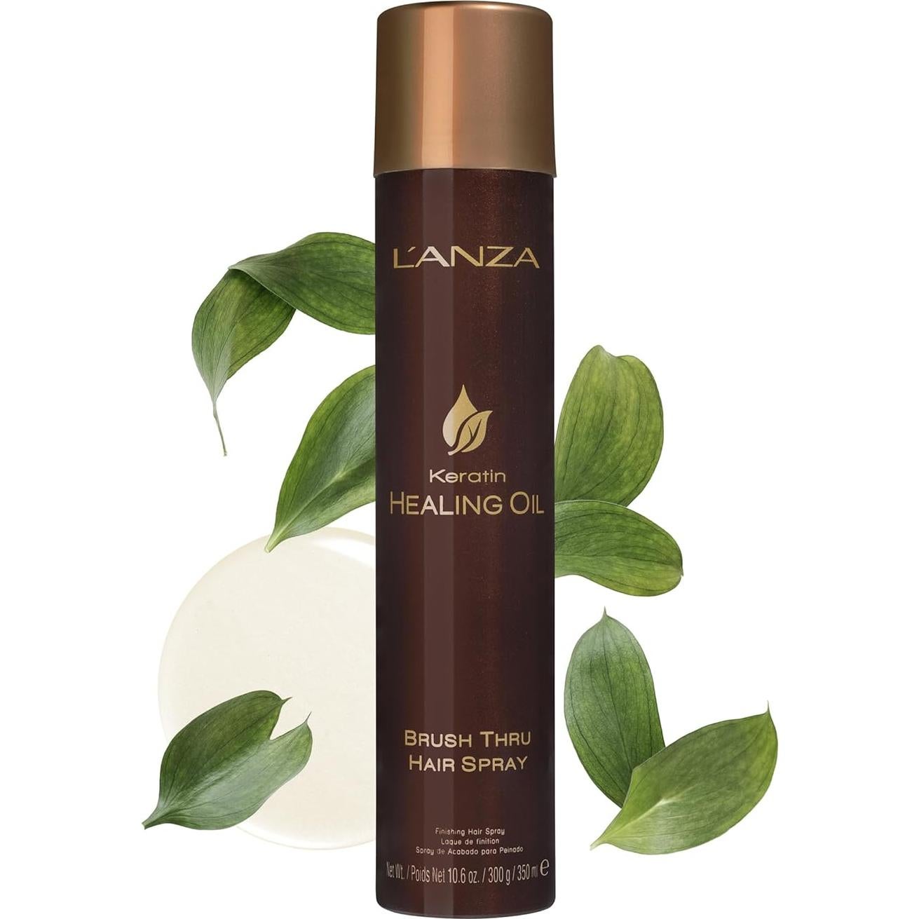 L'ANZA Aceite de Keratina Spray 314 ml - Brillo y Protección UV