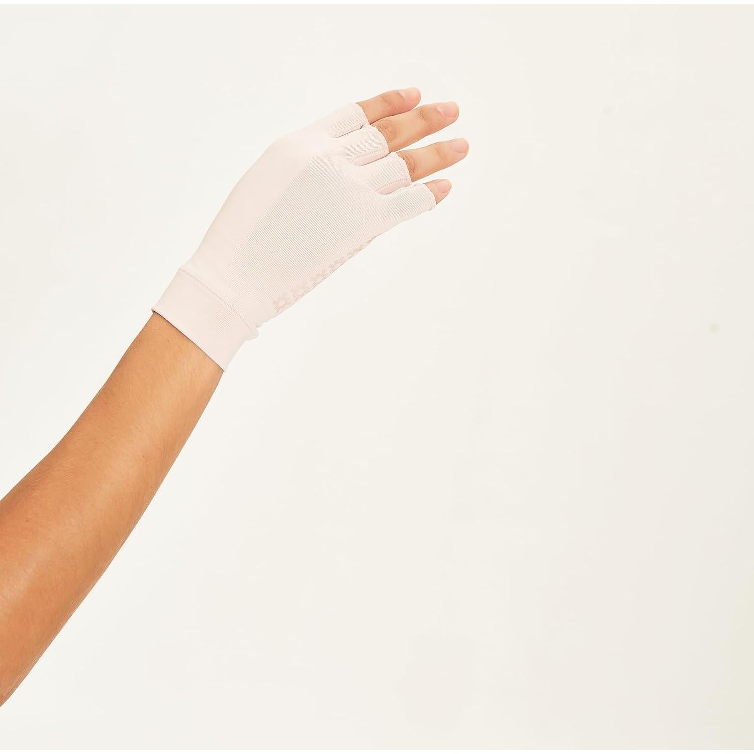 Guantes de Sol Sin Dedos Unisex UPF 50+ Caramelo Claro Pequeño