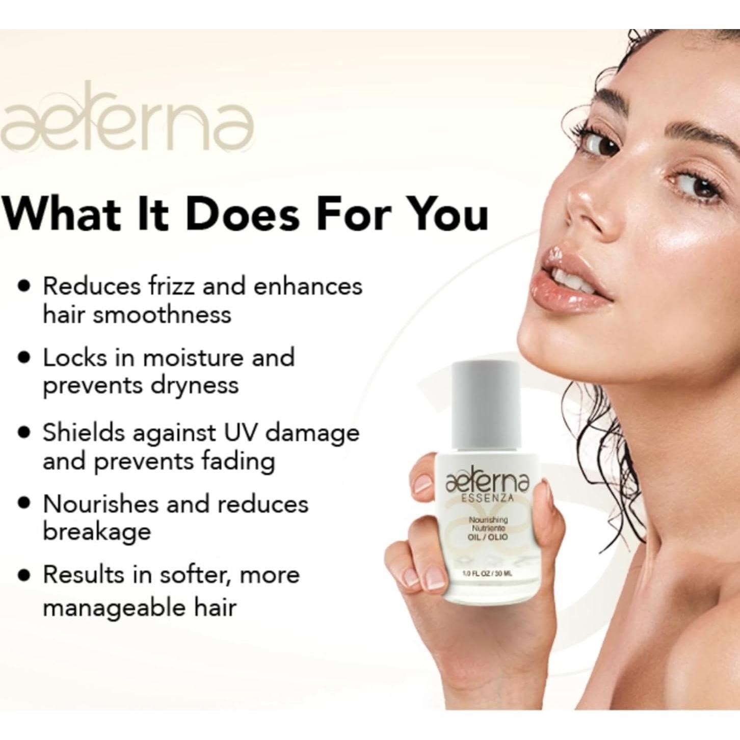 Aeterna Essenza Aceite Nutritivo para Cabello 30 ml - Sin Sulfatos