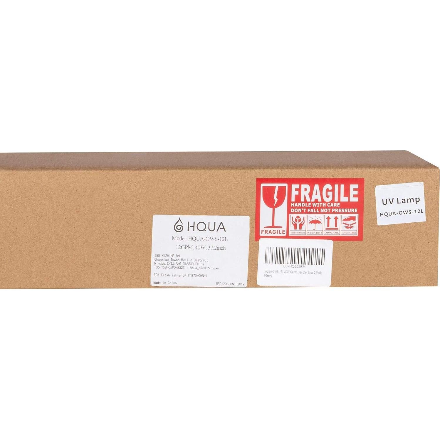 Tubo Germicida UV HQUA OWS-12L 40W 92.5 cm 2 Paquete