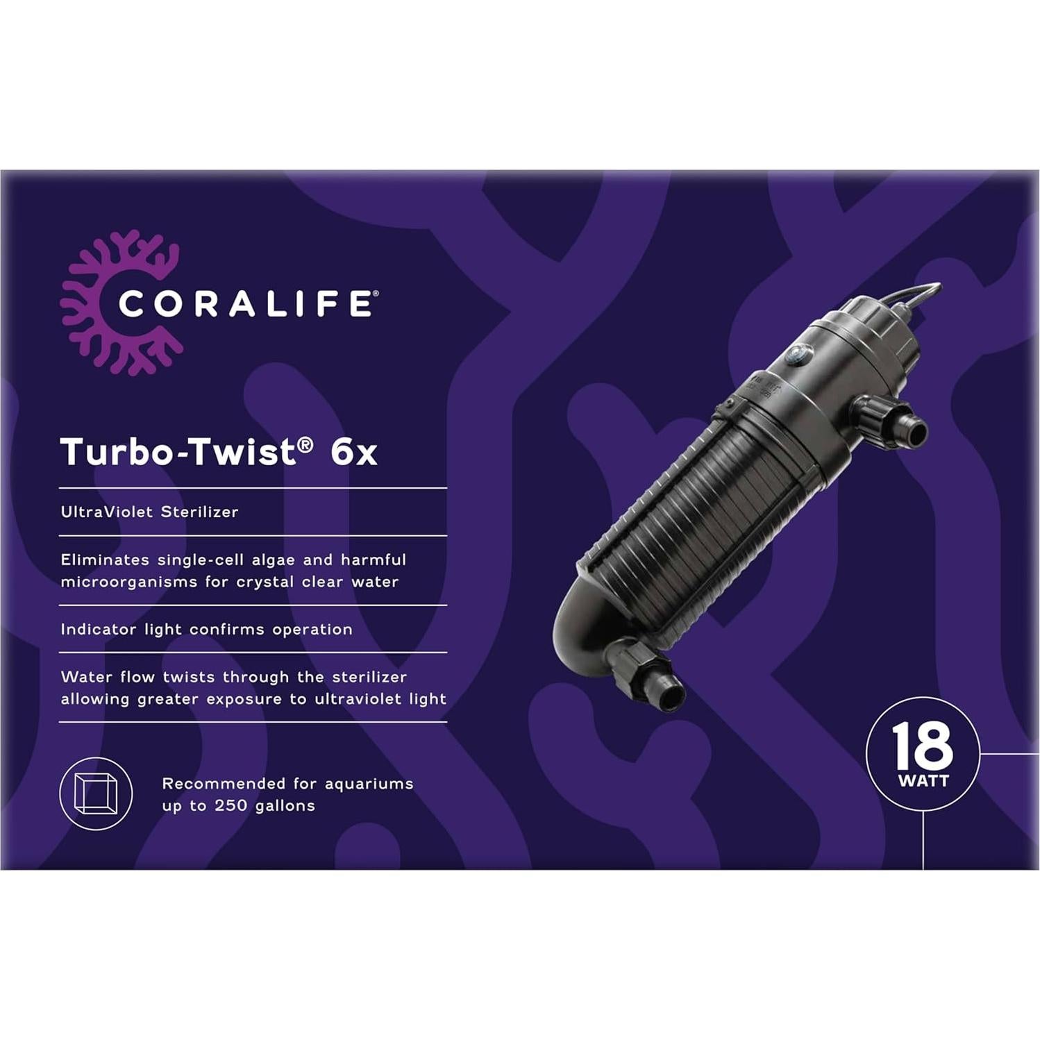 Estabilizador UV Coralife Turbo-Twist 6X para Acuarios 946L