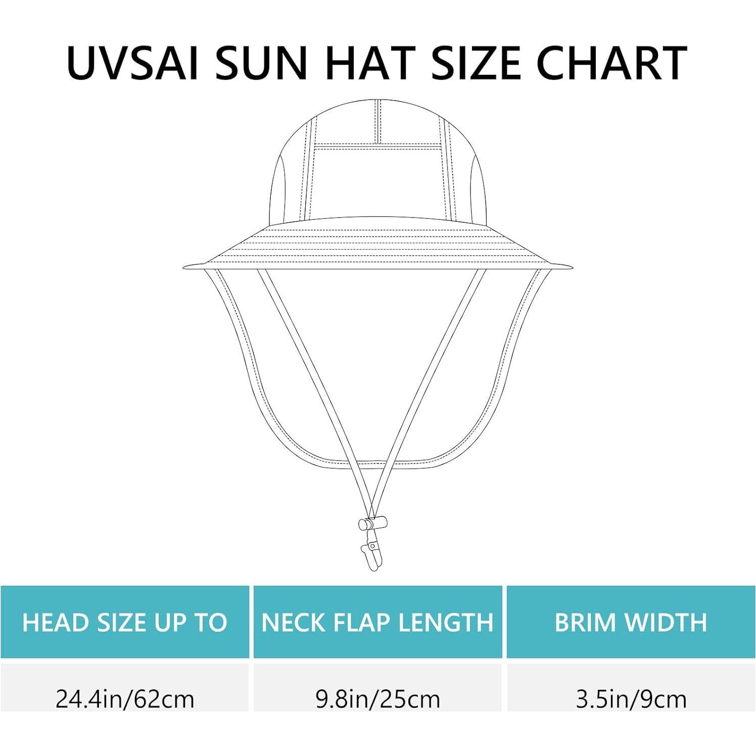 Sombrero de Sol Plegable UPF 50+ UVSAI con Ala Ancha Naranja