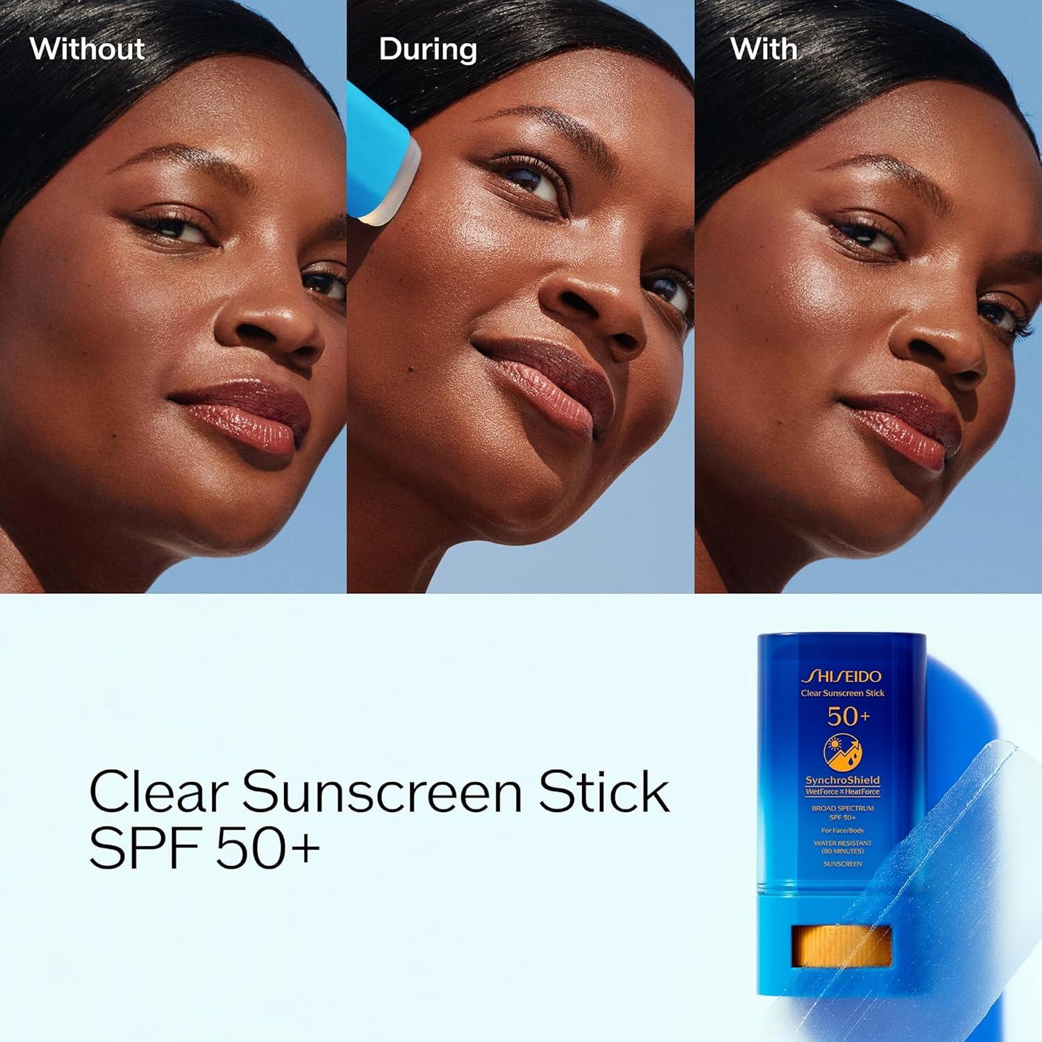 Stick Protector Solar Shiseido SPF 50+ Invisible 20g