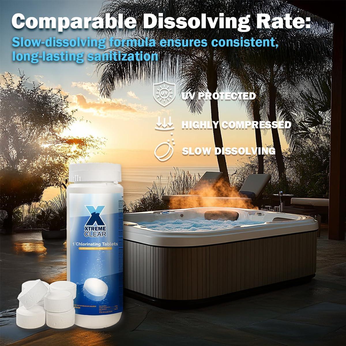 Pastillas de Cloro XtremepowerUS 0.68kg 1" para Piscinas y Spa