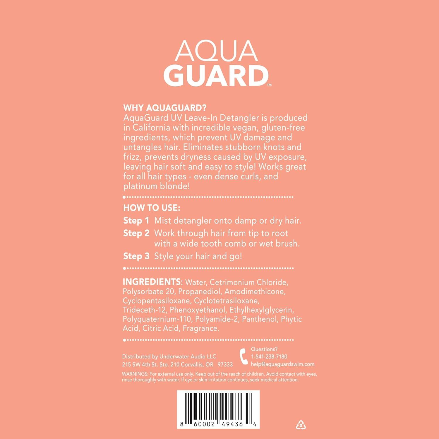 AquaGuard Desenredante UV Sin Enjuague 221.8 ml - Vegano