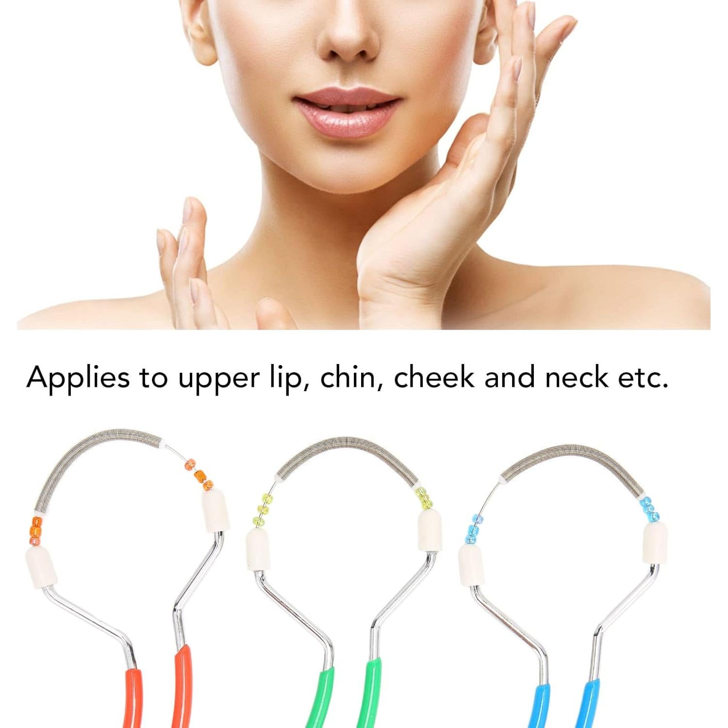 Removedor de Vello Facial de Resorte Agatige 3 Piezas