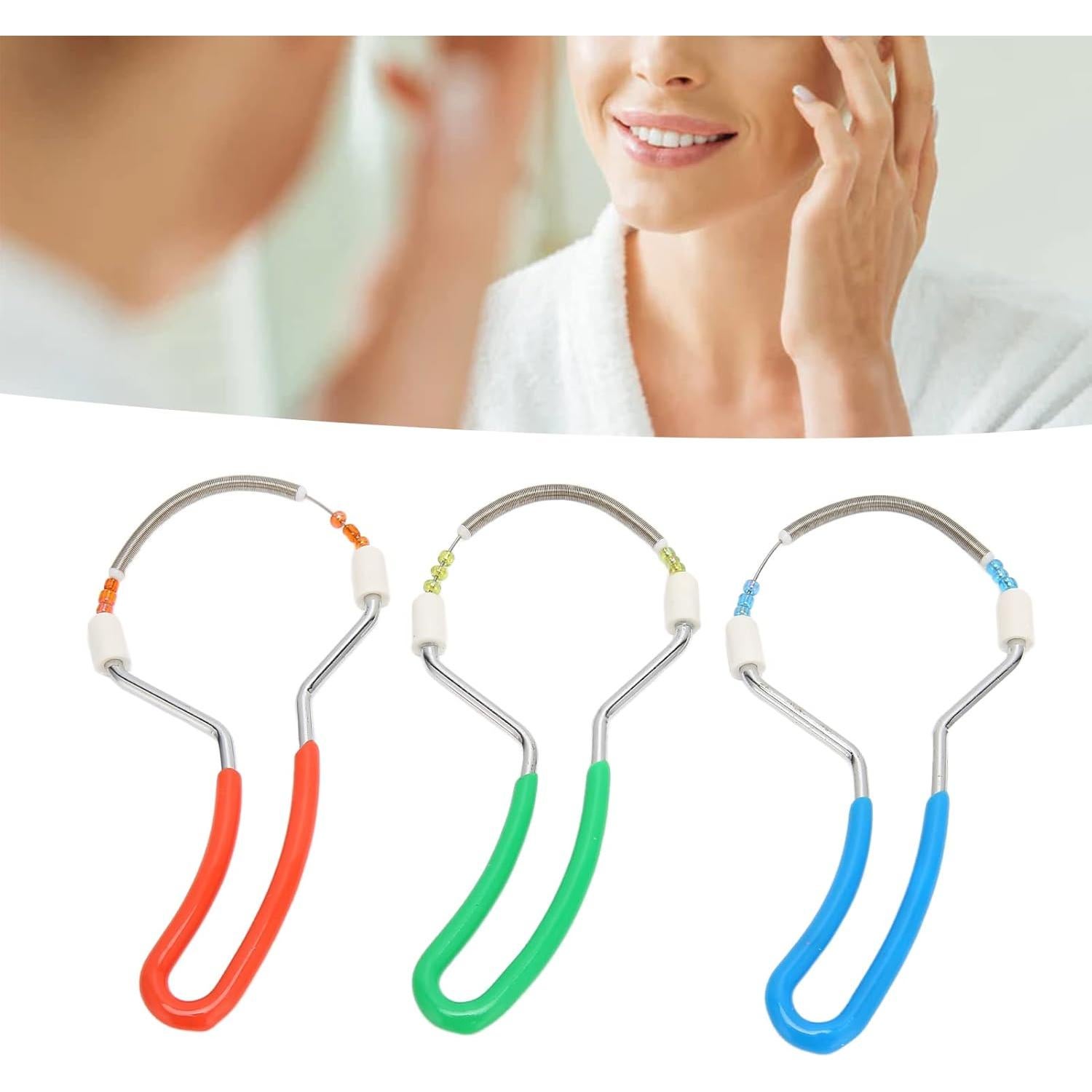 Removedor de Vello Facial de Resorte Agatige 3 Piezas