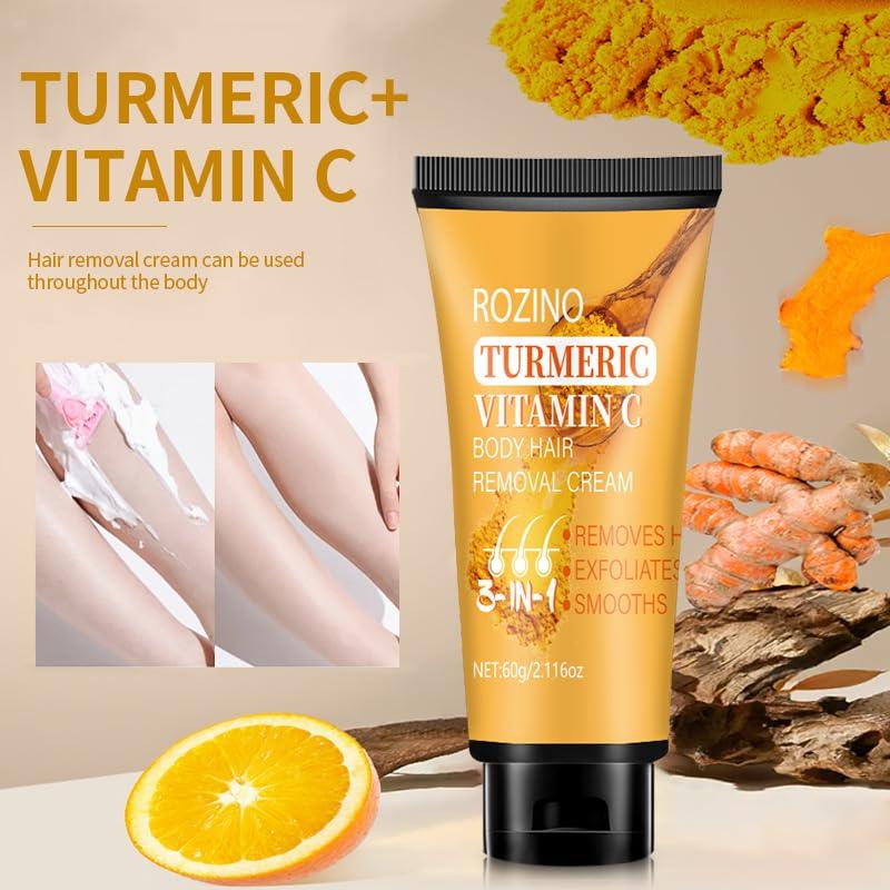 Crema Depilatoria SURORAIN con Cúrcuma y Vitamina C 60g