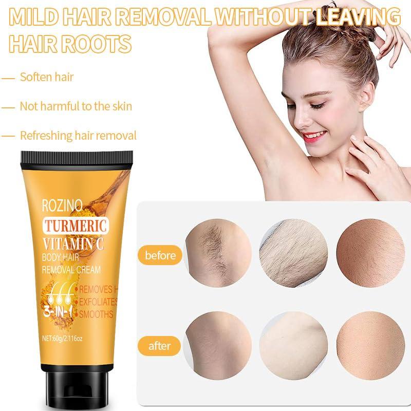 Crema Depilatoria SURORAIN con Cúrcuma y Vitamina C 60g