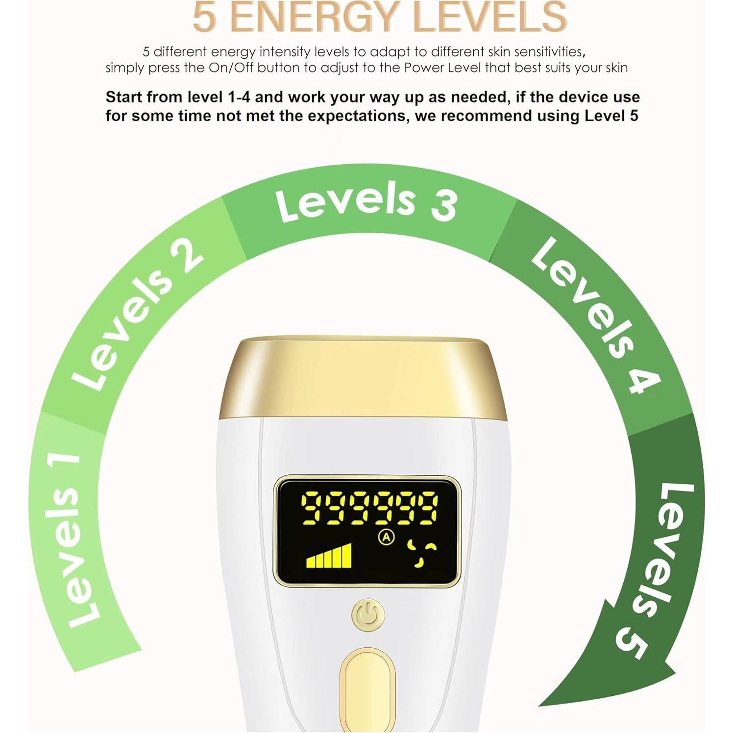 Depilador Láser IPL Gransumr D26 Indoloro para Todo el Cuerpo