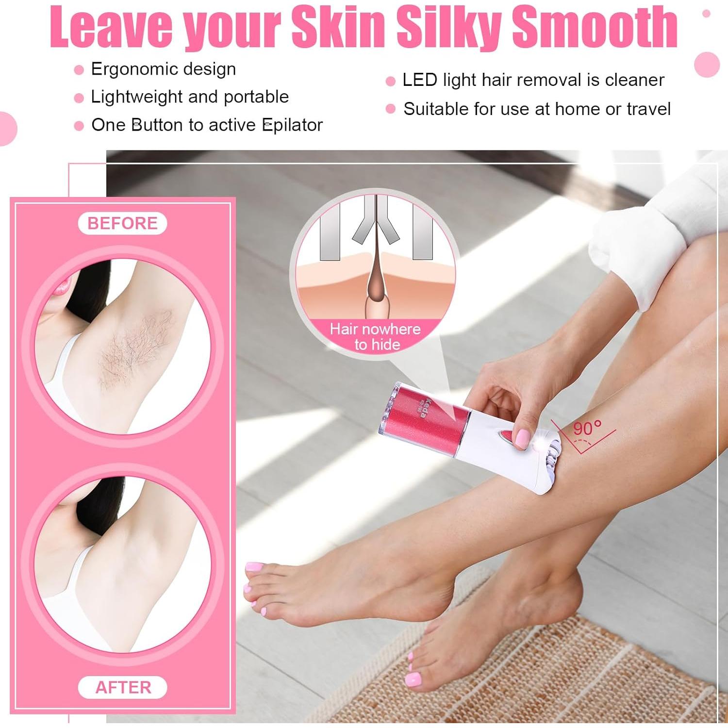 Depilador Facial y Afeitadoras de Cejas Tondiamo 4 Pcs