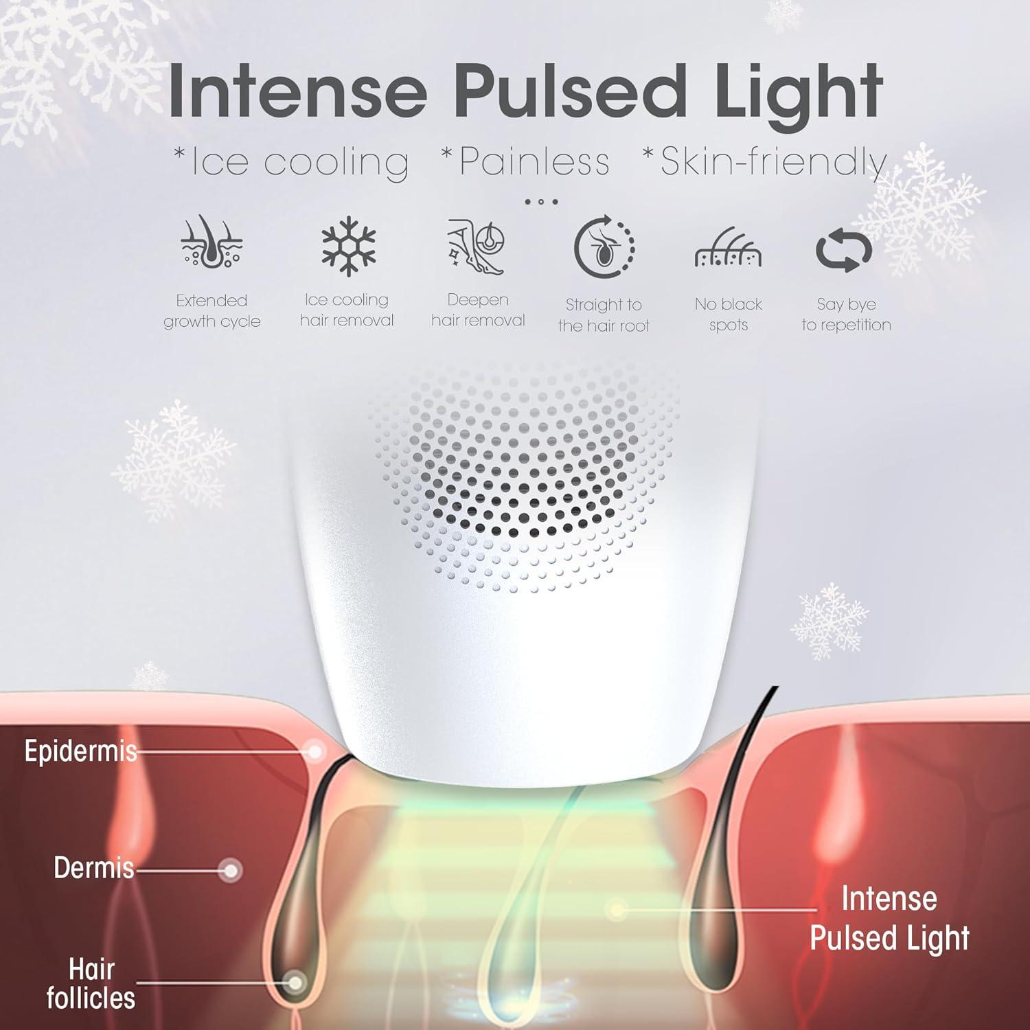 DEESS Removedor de Vello IPL GP591 con Compresión Fría 3-en-1