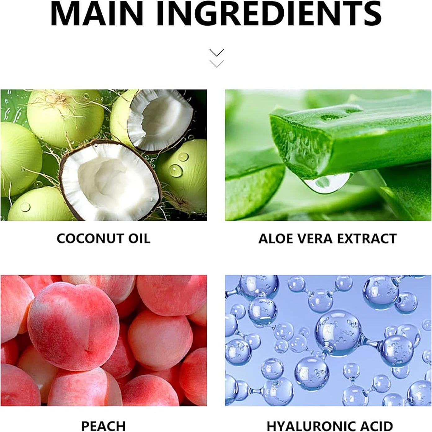 Crema Depilatoria Facial HWM de Coco 104.9 ml - Suave y No Irritante