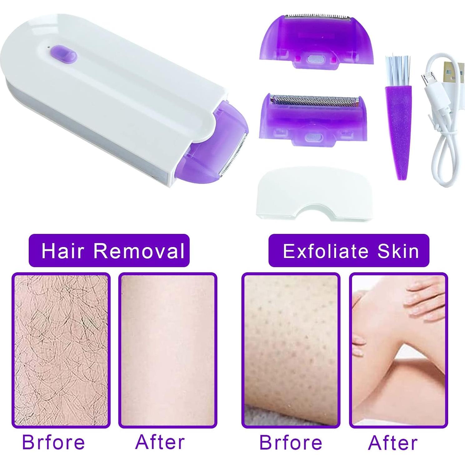 Depiladora Recargable GNDROO Borrador de Cabello Suave